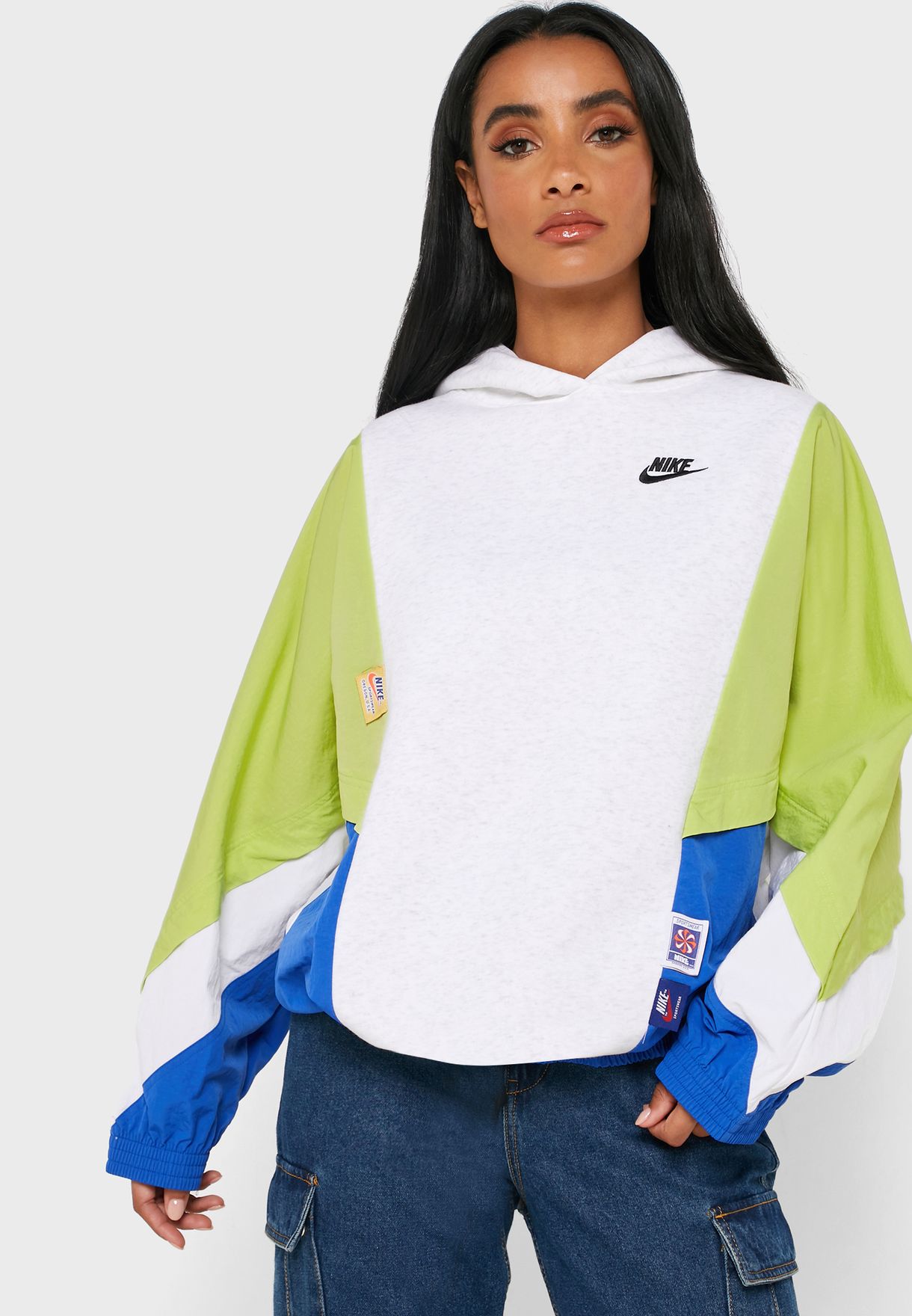 Buy Nike white NSW Icon Clash Hoodie 
