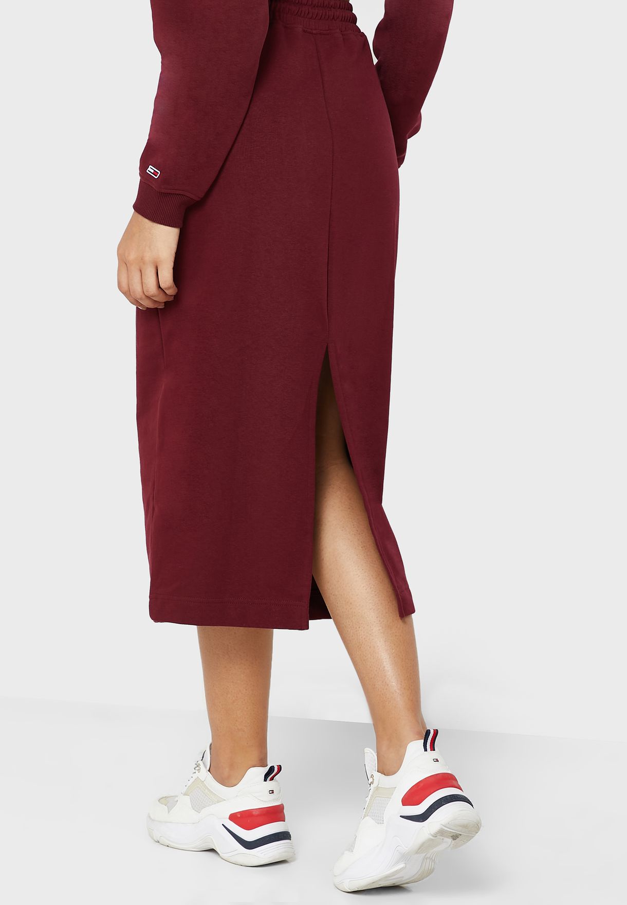 Drawstring Detail High Waist Bodycon Skirt