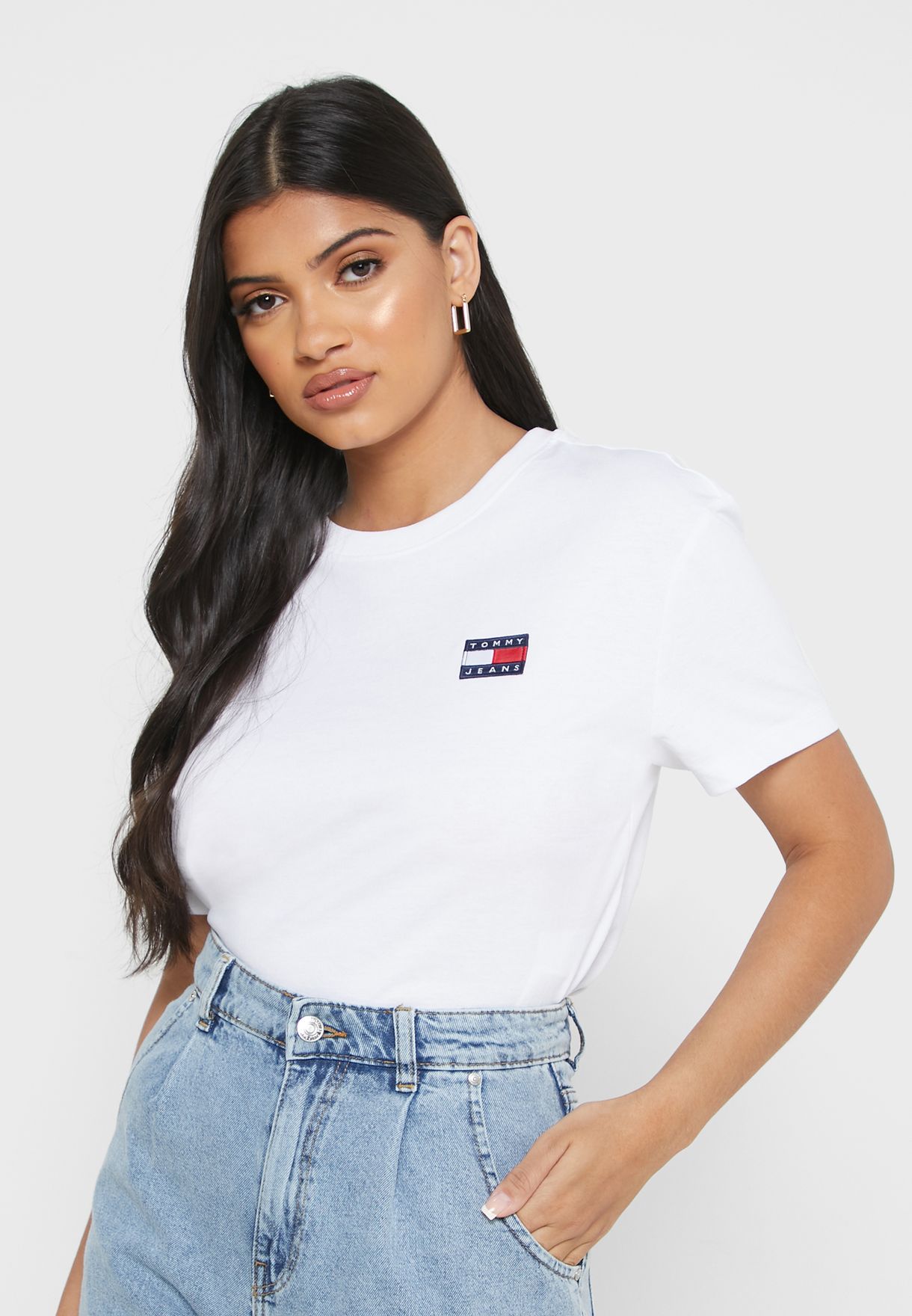 tommy jeans white t shirt