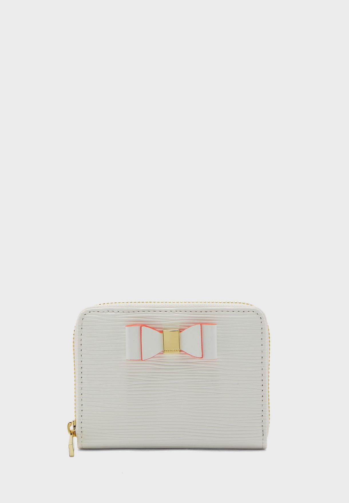 ted baker bow zip around purse