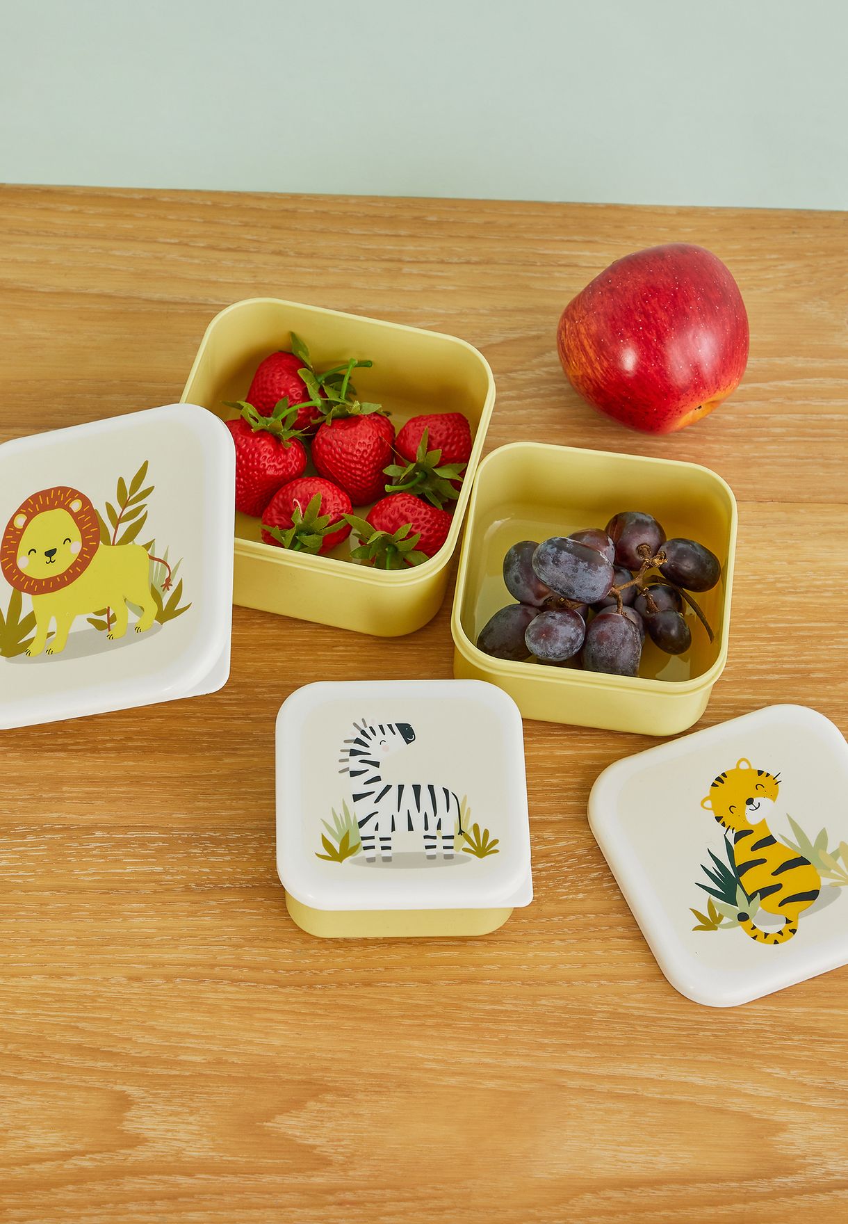 Set of 3 Safari Lunch Boxes