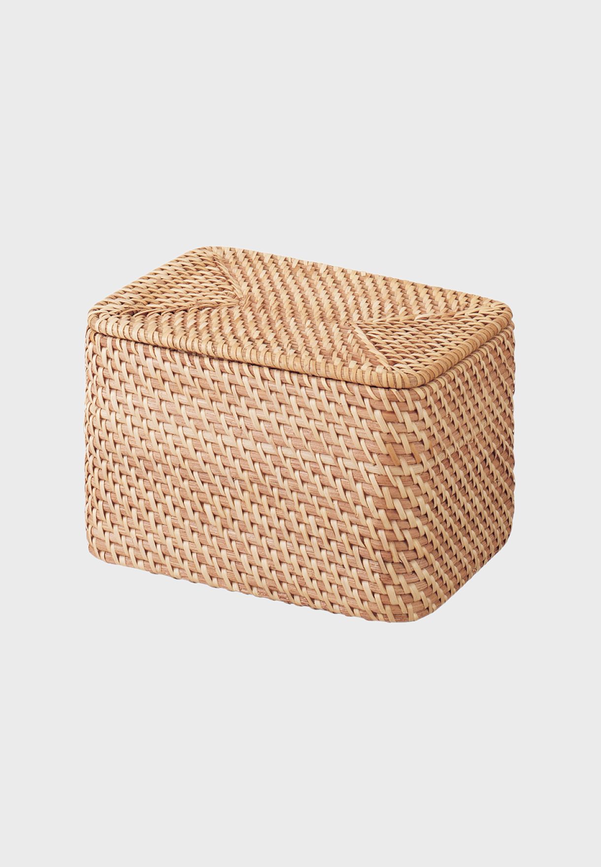 Stackable Rattan Box With Lid