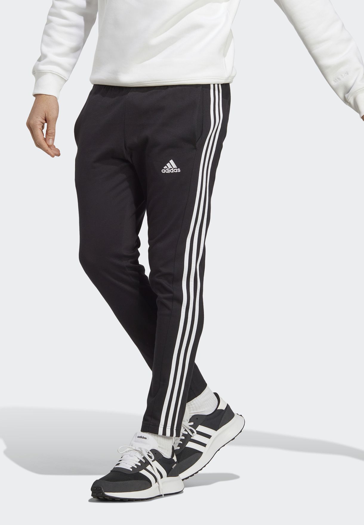 Buy adidas black 3 Stripe Sweatpants for Men in Riyadh, Jeddah