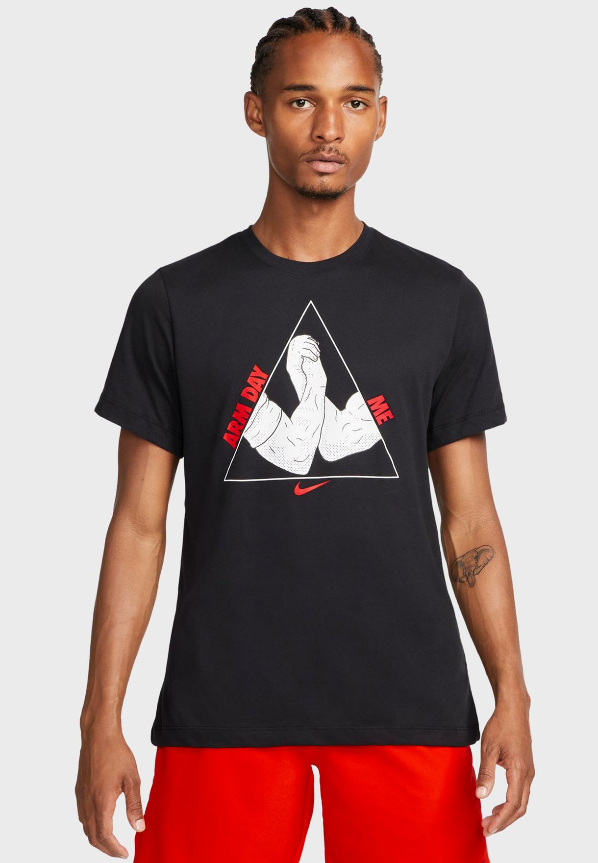 Buy Nike black Dri-Fit Humor T-Shirt for Men in MENA, Worldwide