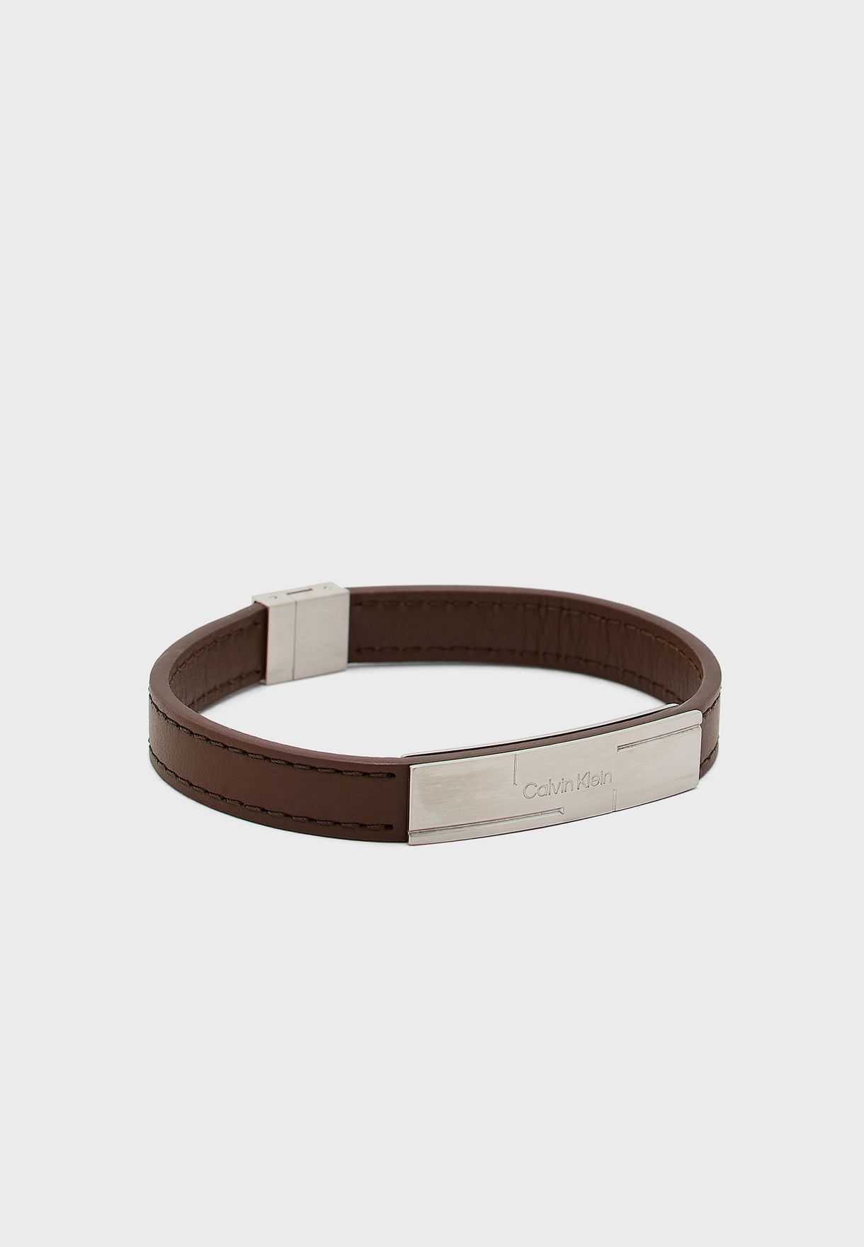 Buy Calvin Klein brown Wide Grid Bracelet for Men in Dubai, Abu Dhabi
