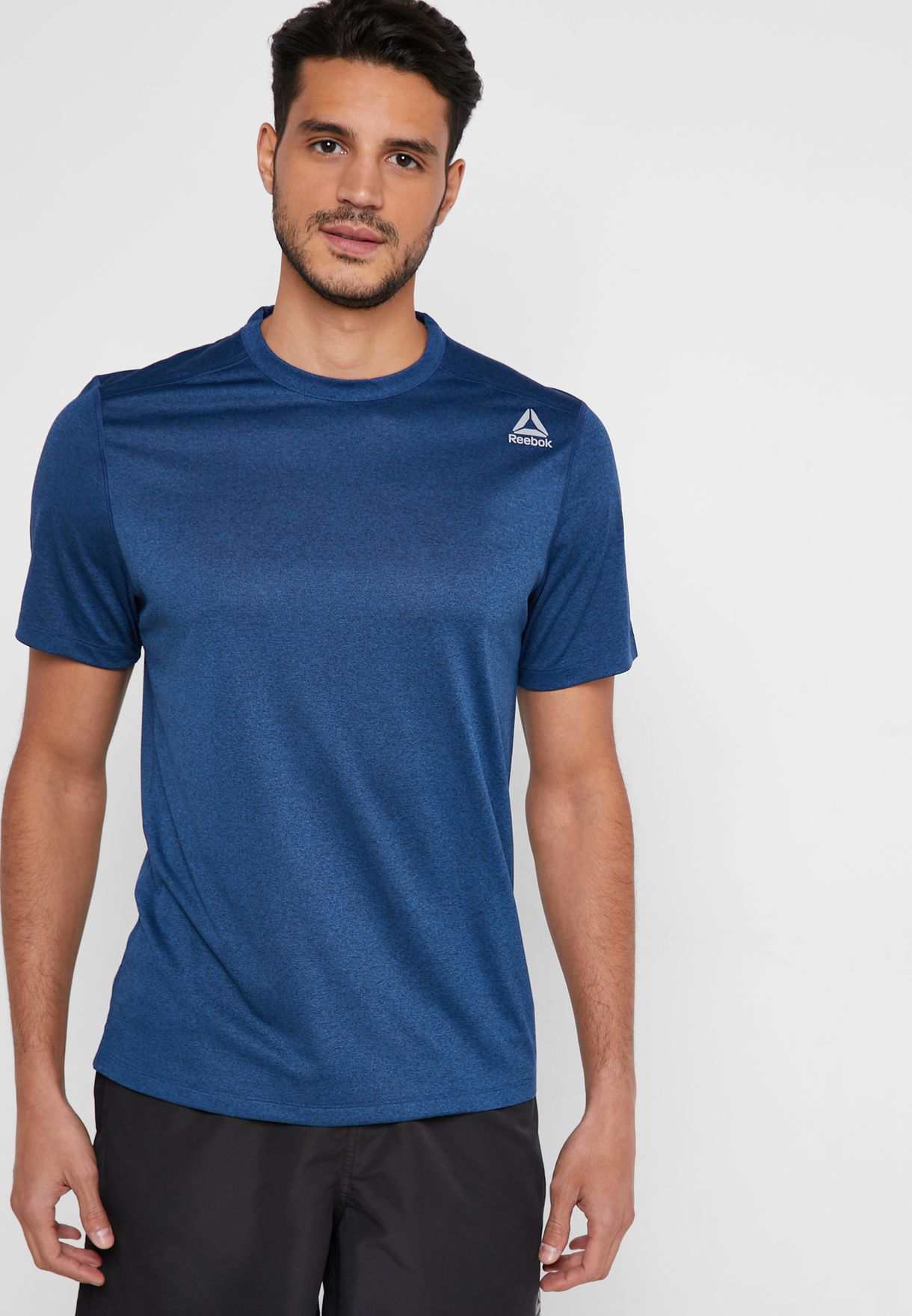 reebok blue t shirt