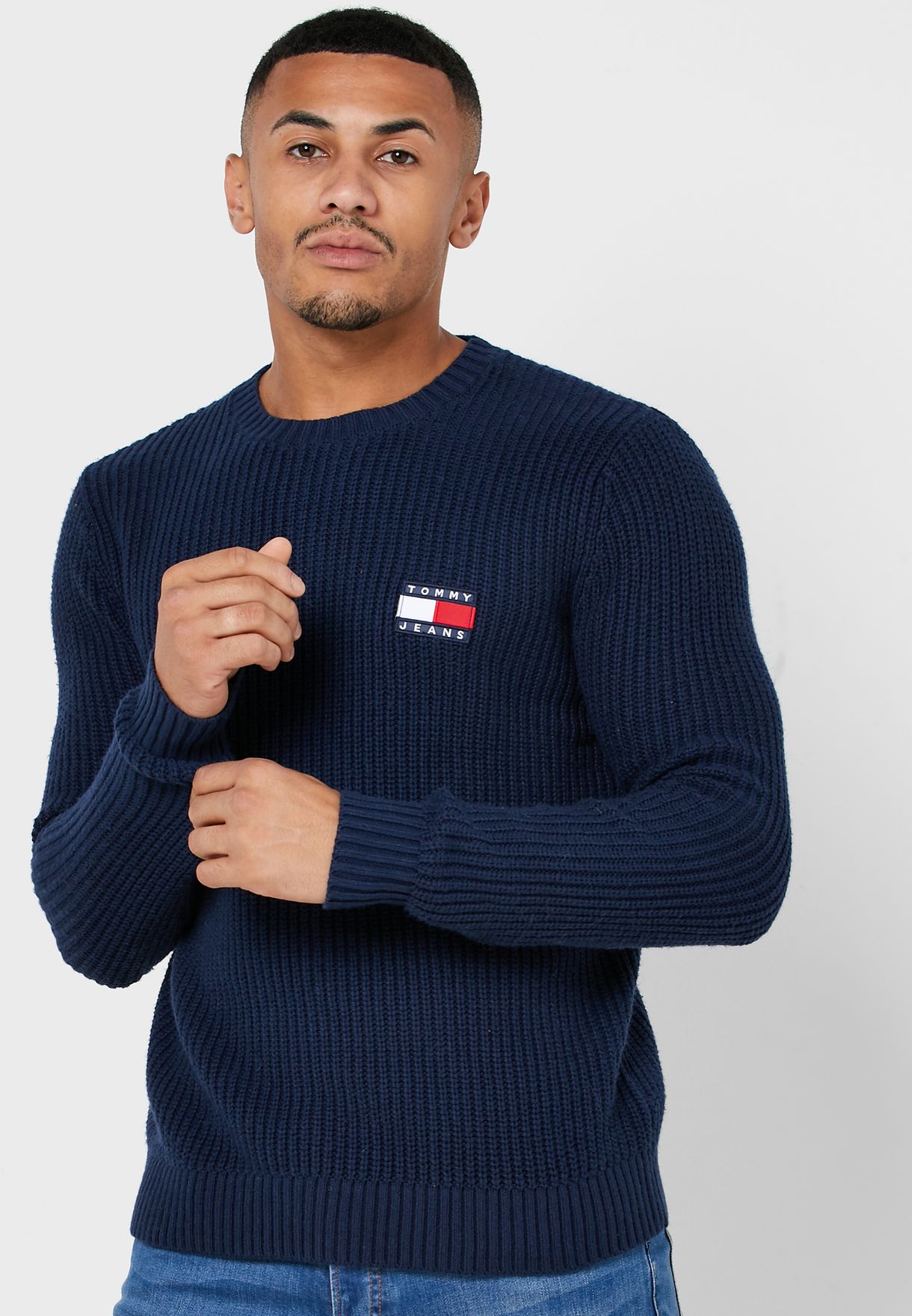 tommy badge sweater