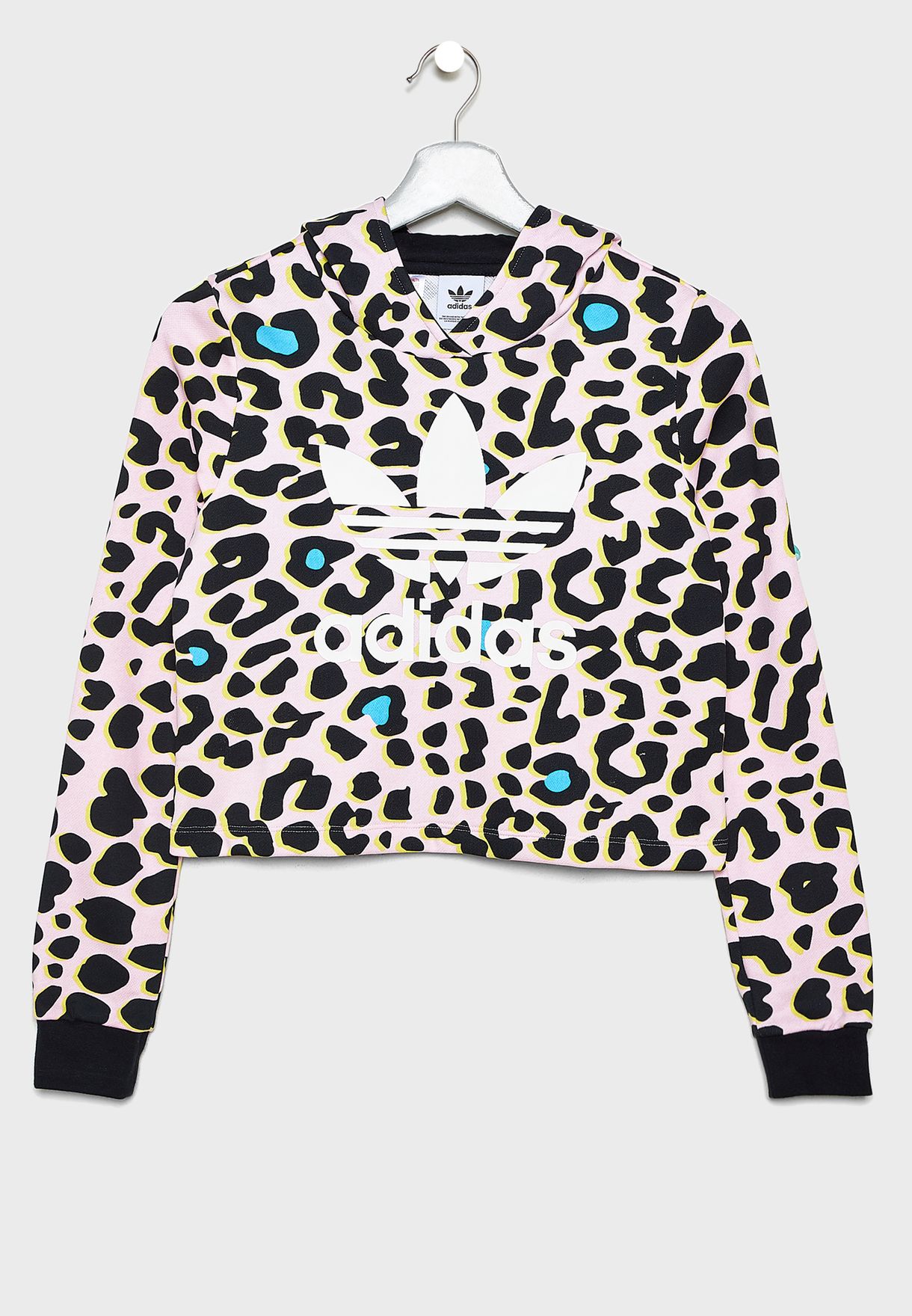 leopard print adidas hoodie