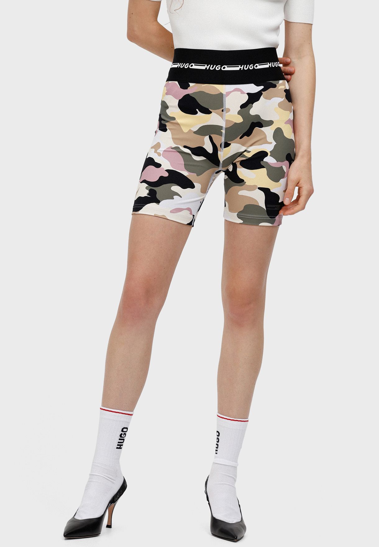 Printed Mini Shorts
