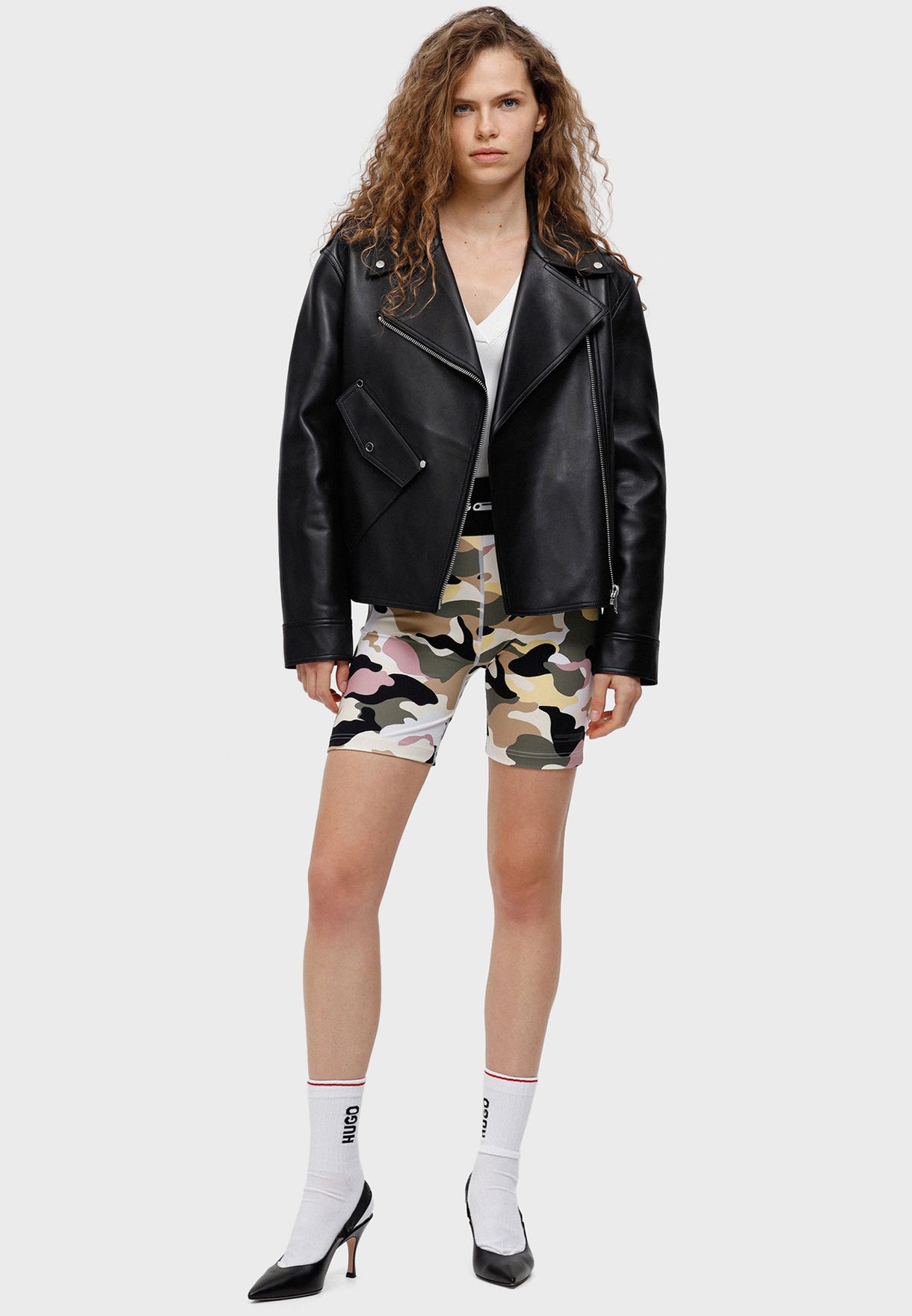 Printed Mini Shorts