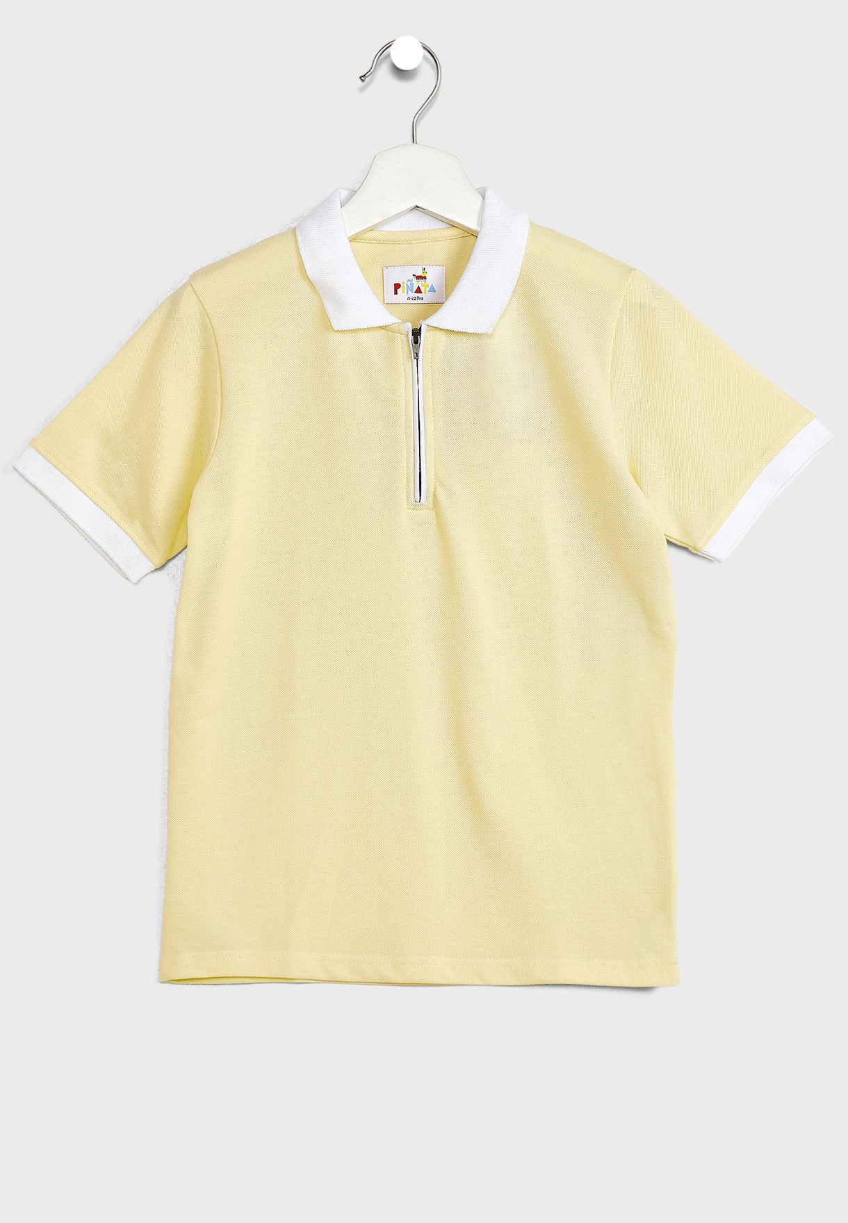 Soild Zipper Closure Polo