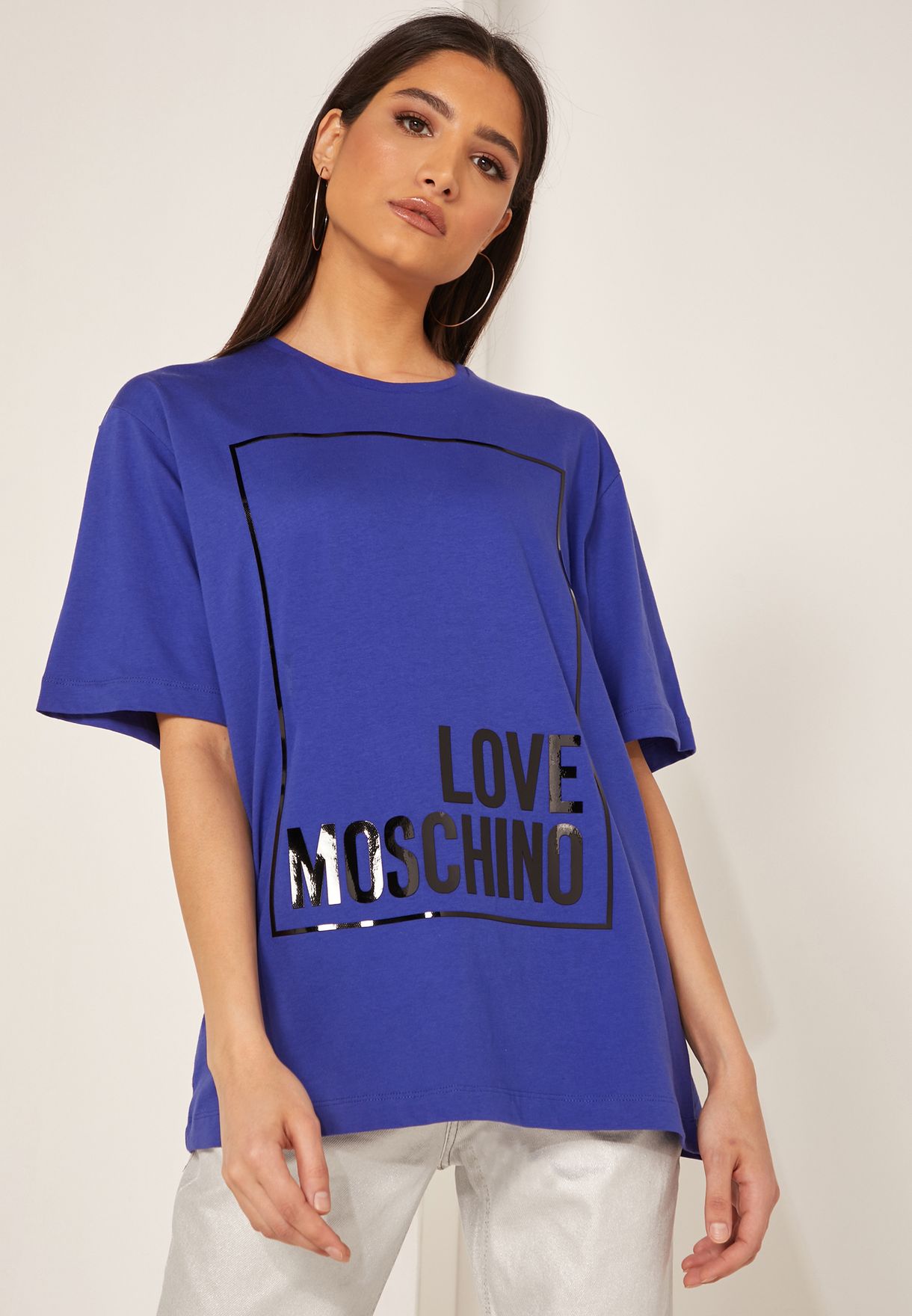 love moschino t shirt blue
