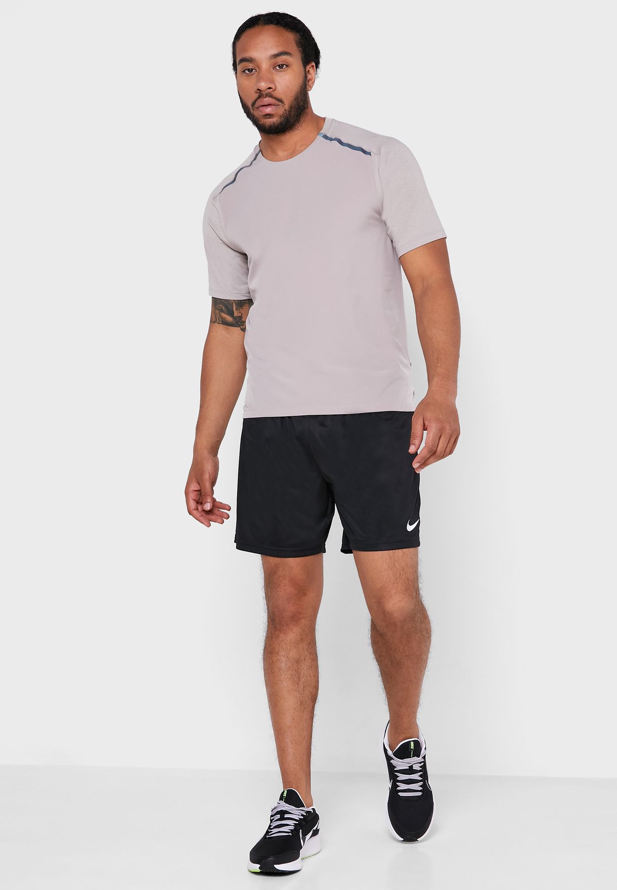 Buy Nike grey Tech Pack Knit T-Shirt 