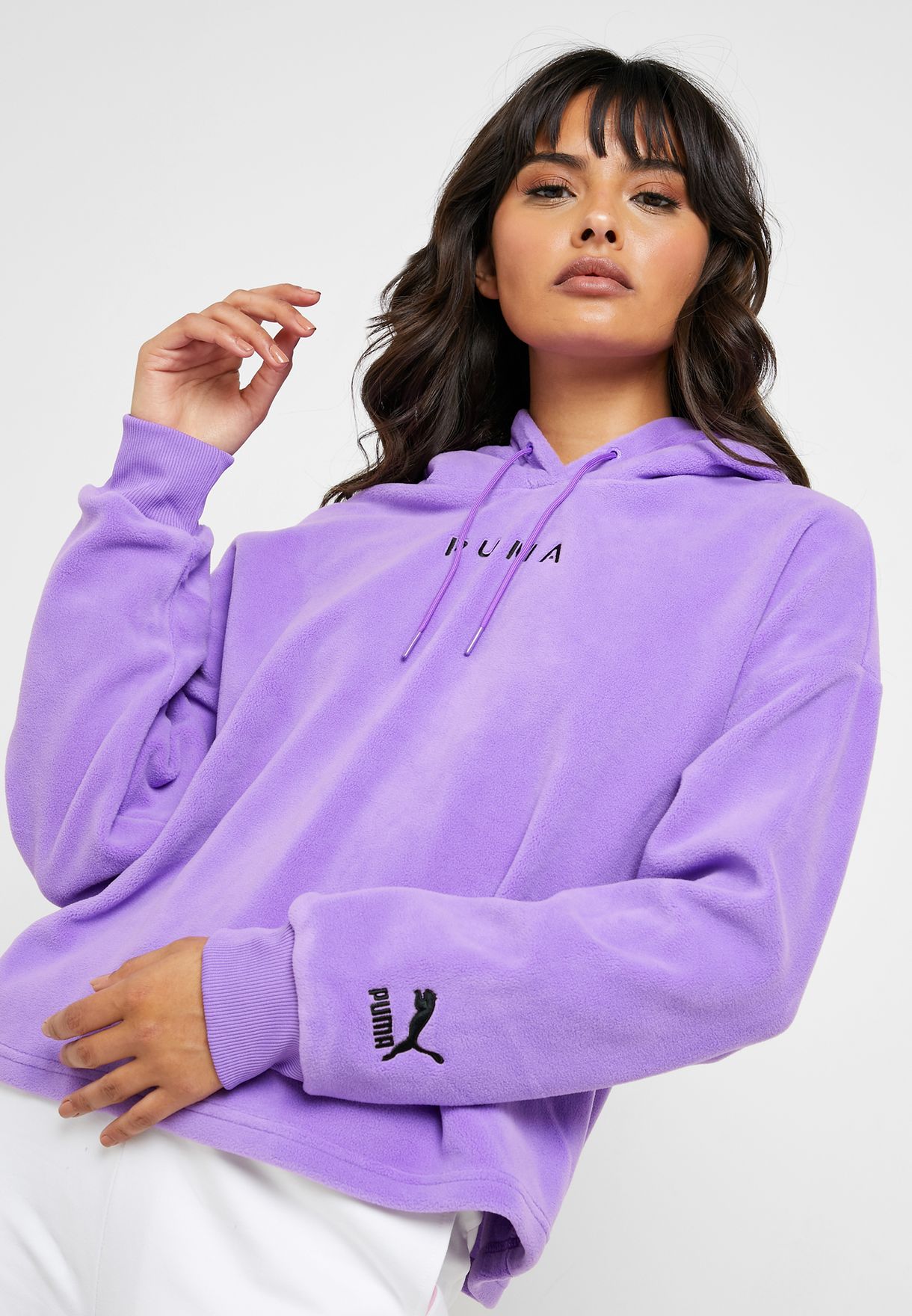Buy PUMA purple XTG Fleece Hoodie for 