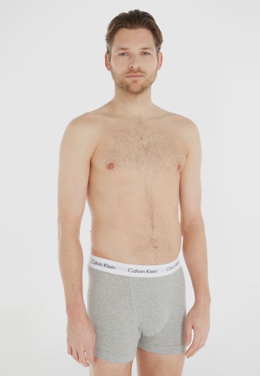 Calvin Klein Underwear Three-pack Logo-waistband Boxers Farfetch |  