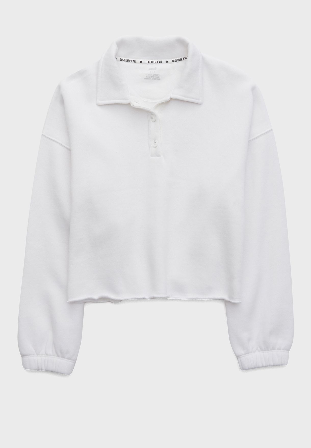 aerie polo sweatshirt