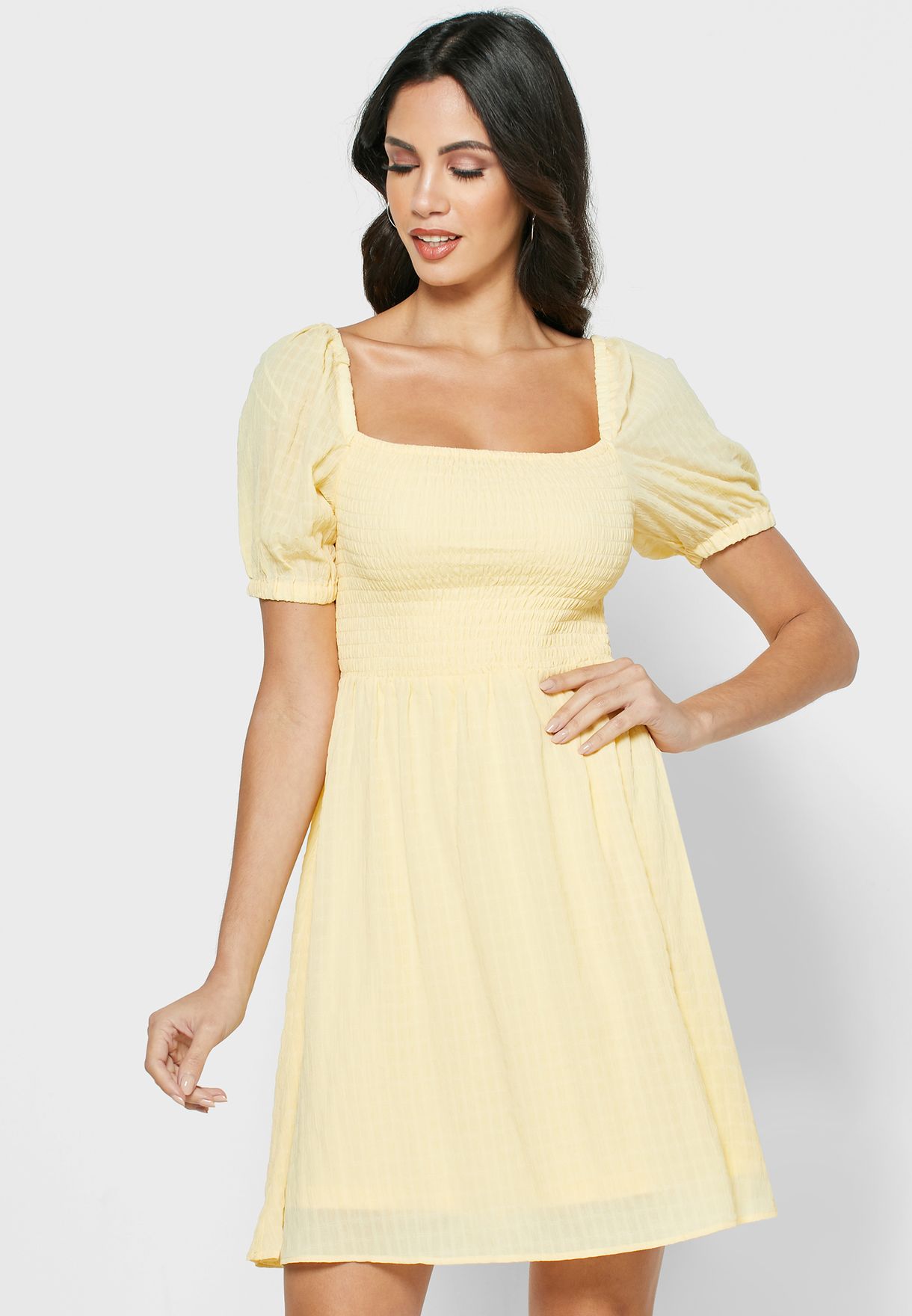 reserved yellow dress