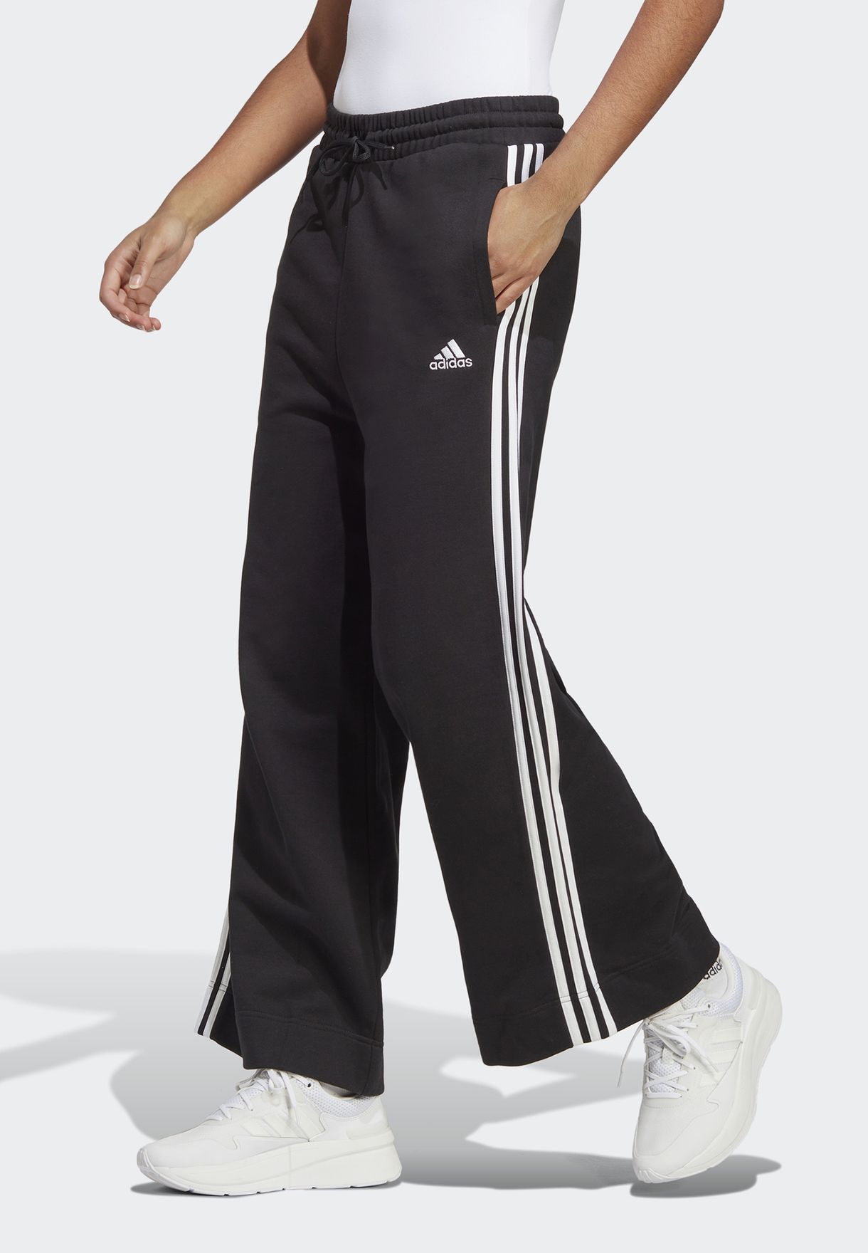 3 Stripe Essential French Terry Wide Pants