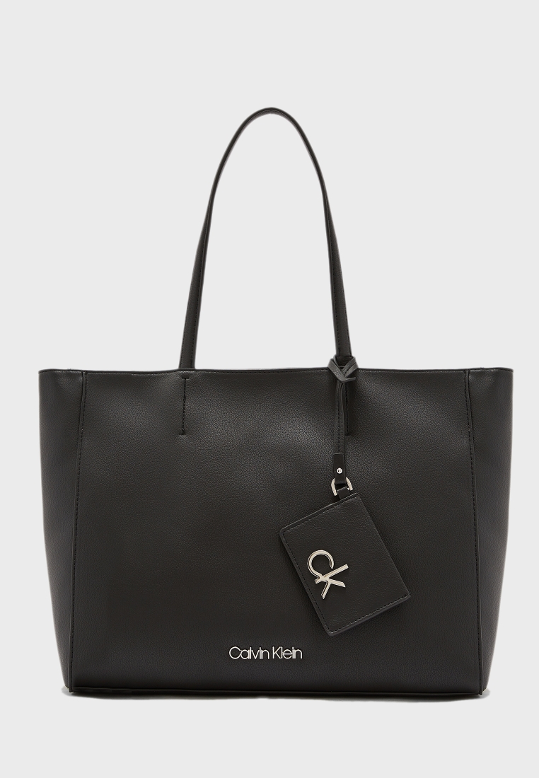 Calvin Klein Black Double Handle Tote Bag K60K606664_BAX