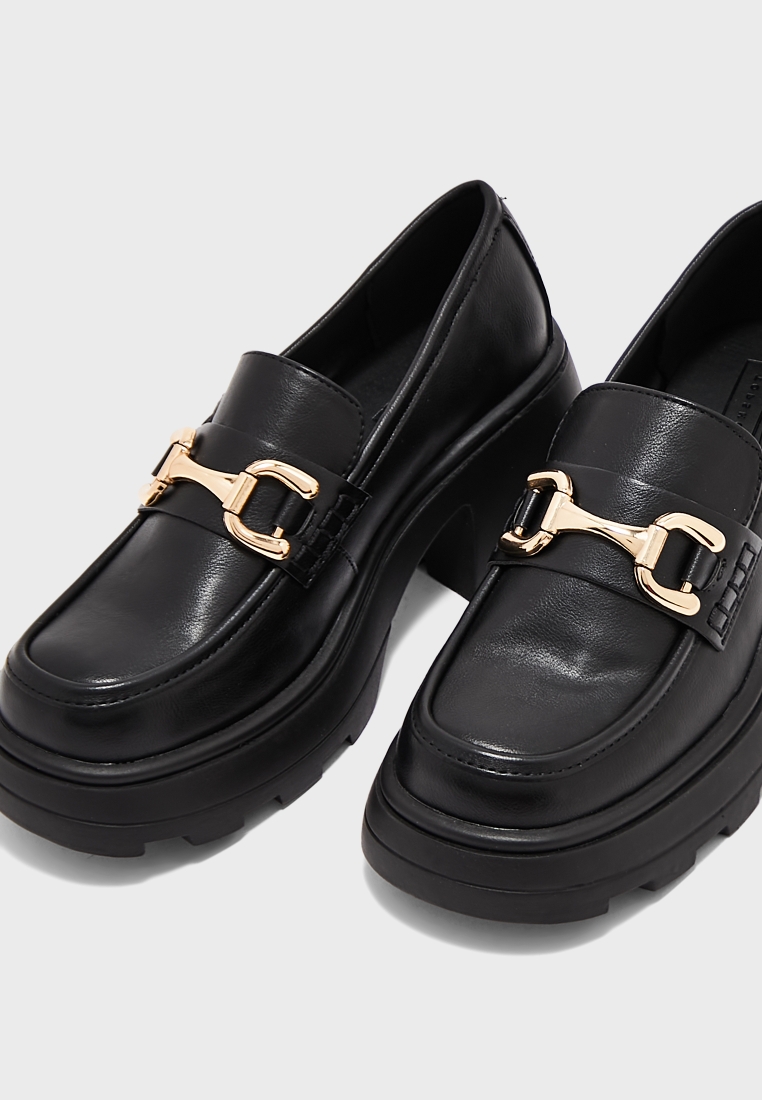Topshop Libby Heeled Loafers for Women MENA, Worldwide