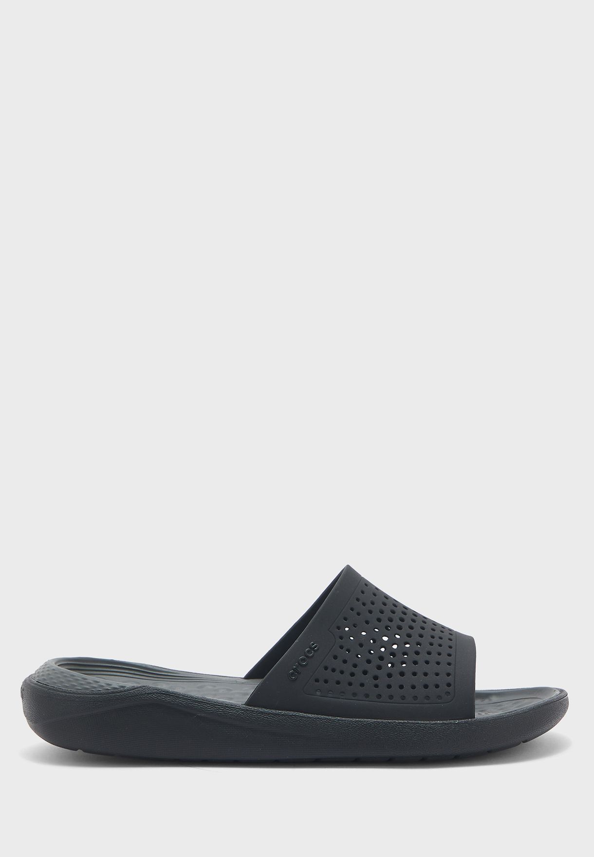 Buy Crocs black Lite Ride Slides for Men in Muscat, Salalah