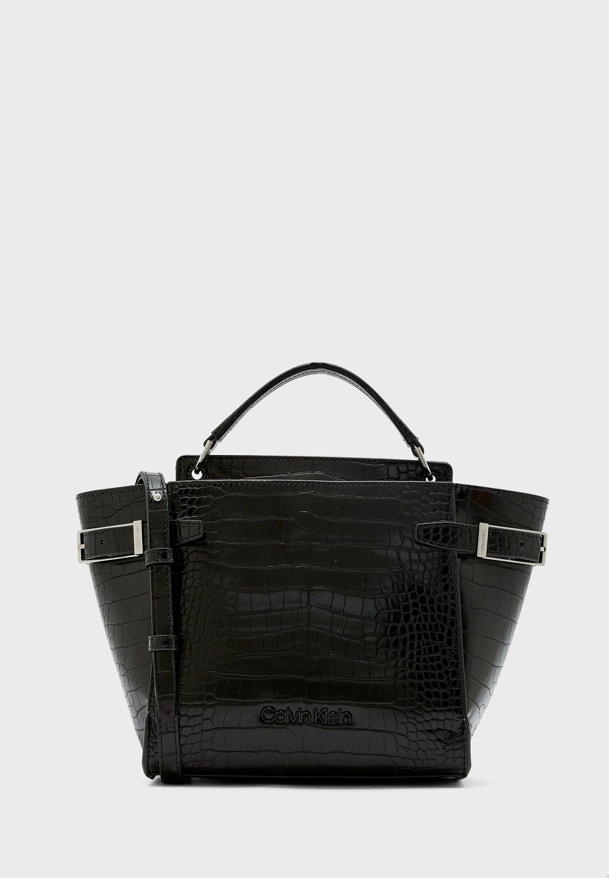 calvin klein black satchel