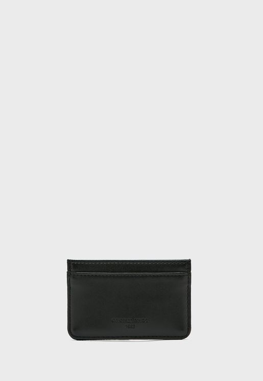 Usher Real Leather Bifold Black Card Holder Wallet Wedding Gift 480