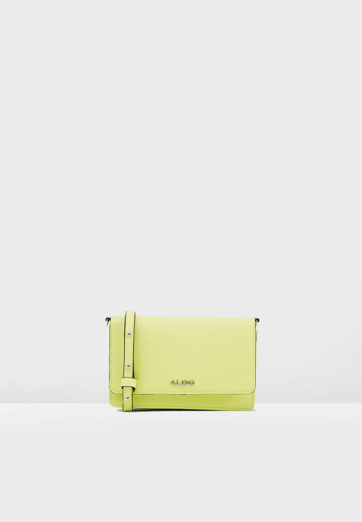 neon yellow purse aldo