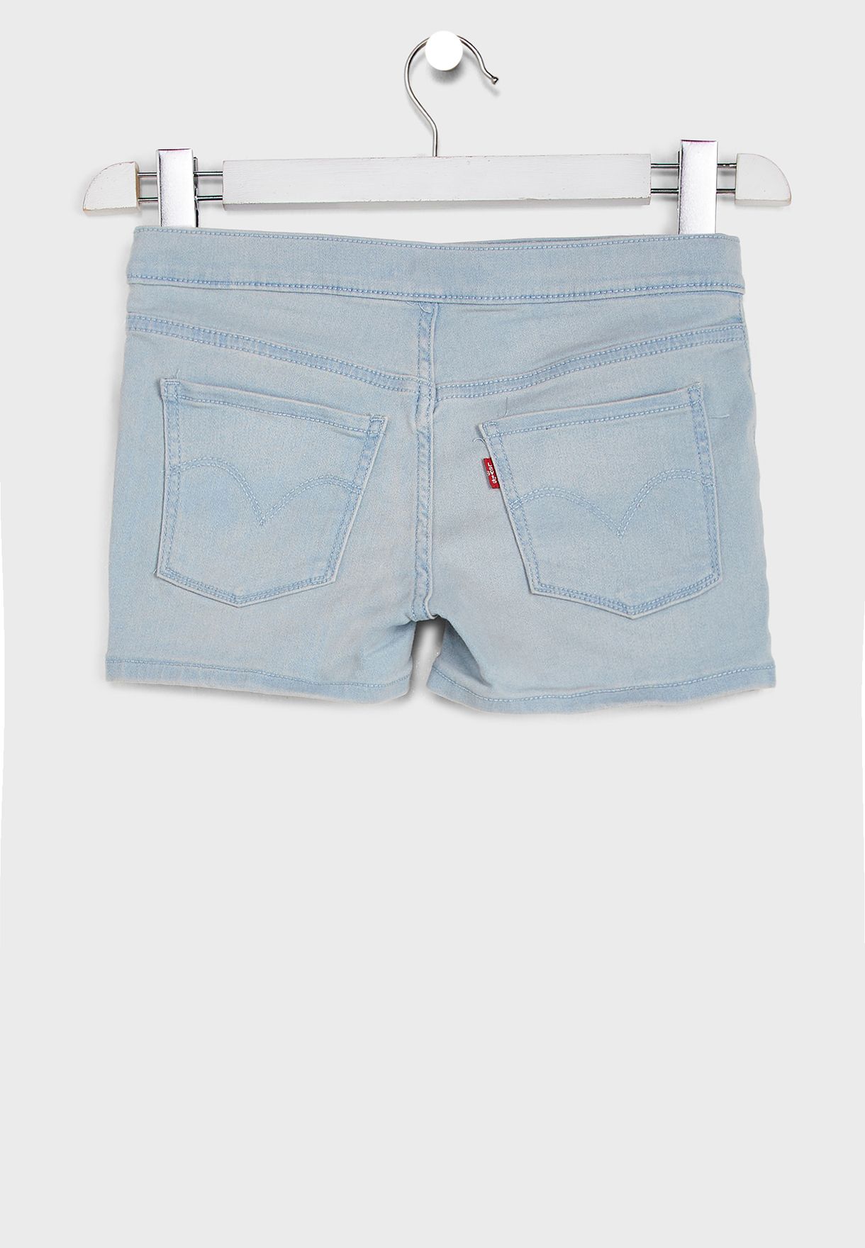 Kids Light Wash Denim Shorts