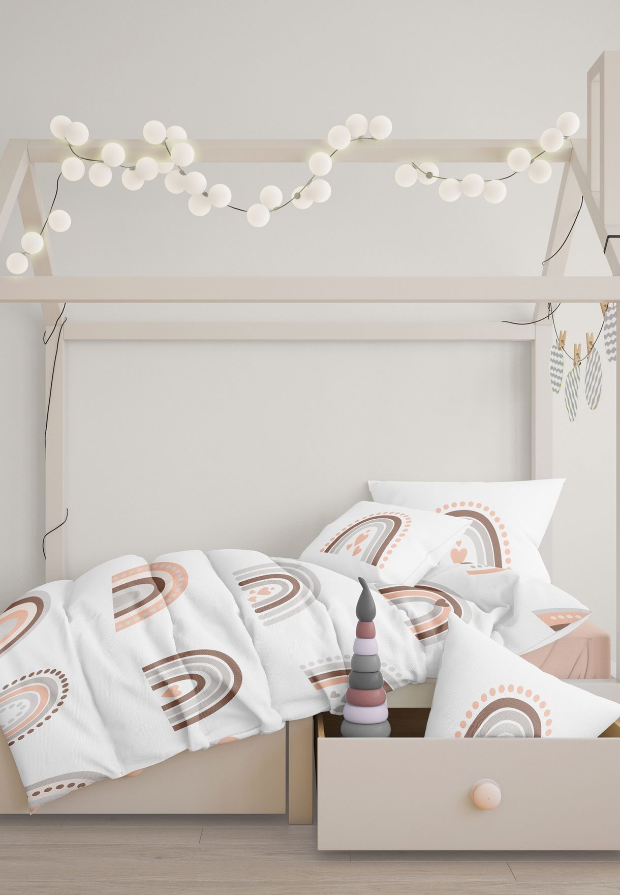 kids rainbow bed