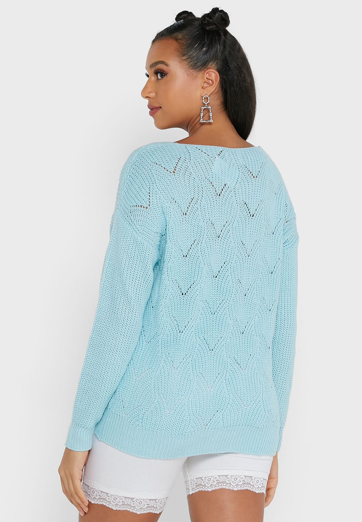 Pointelle Knitted Jumper