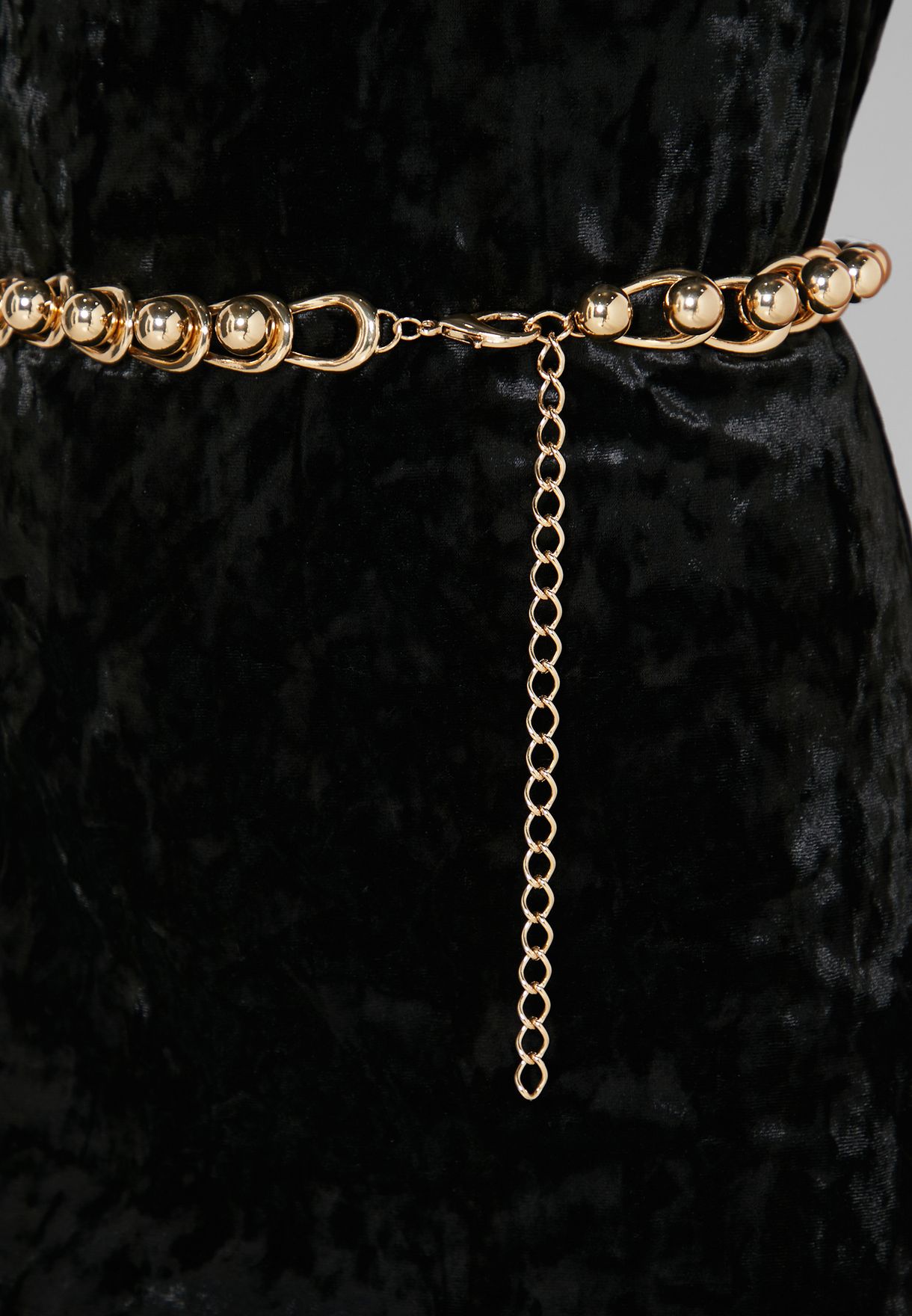 mango gold chain belt