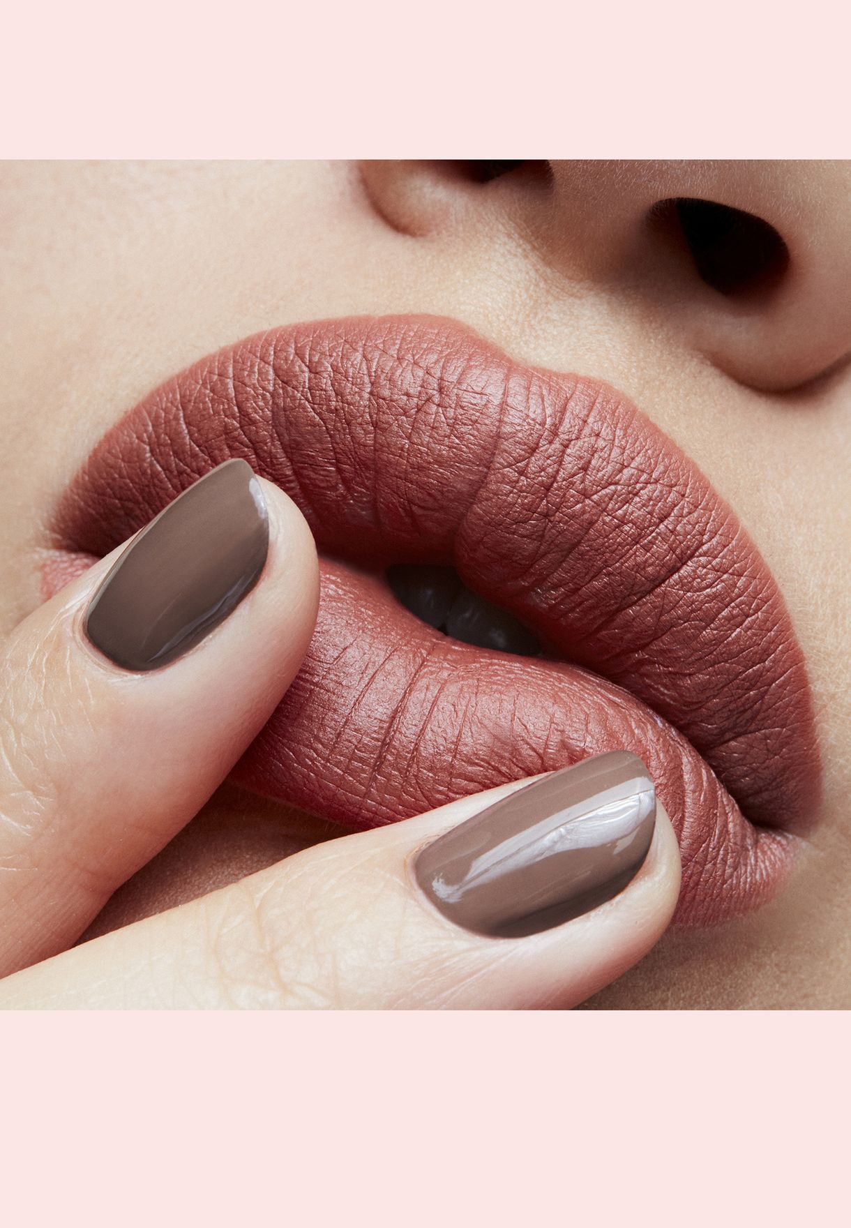 matte lipstick in taupe