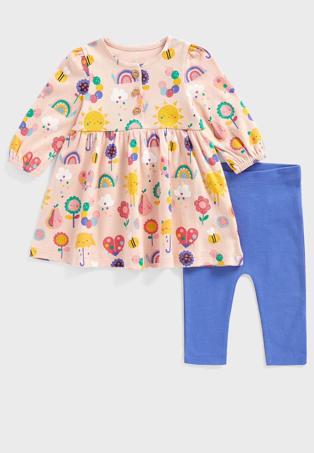 Infant Printed Dress & Legging Set