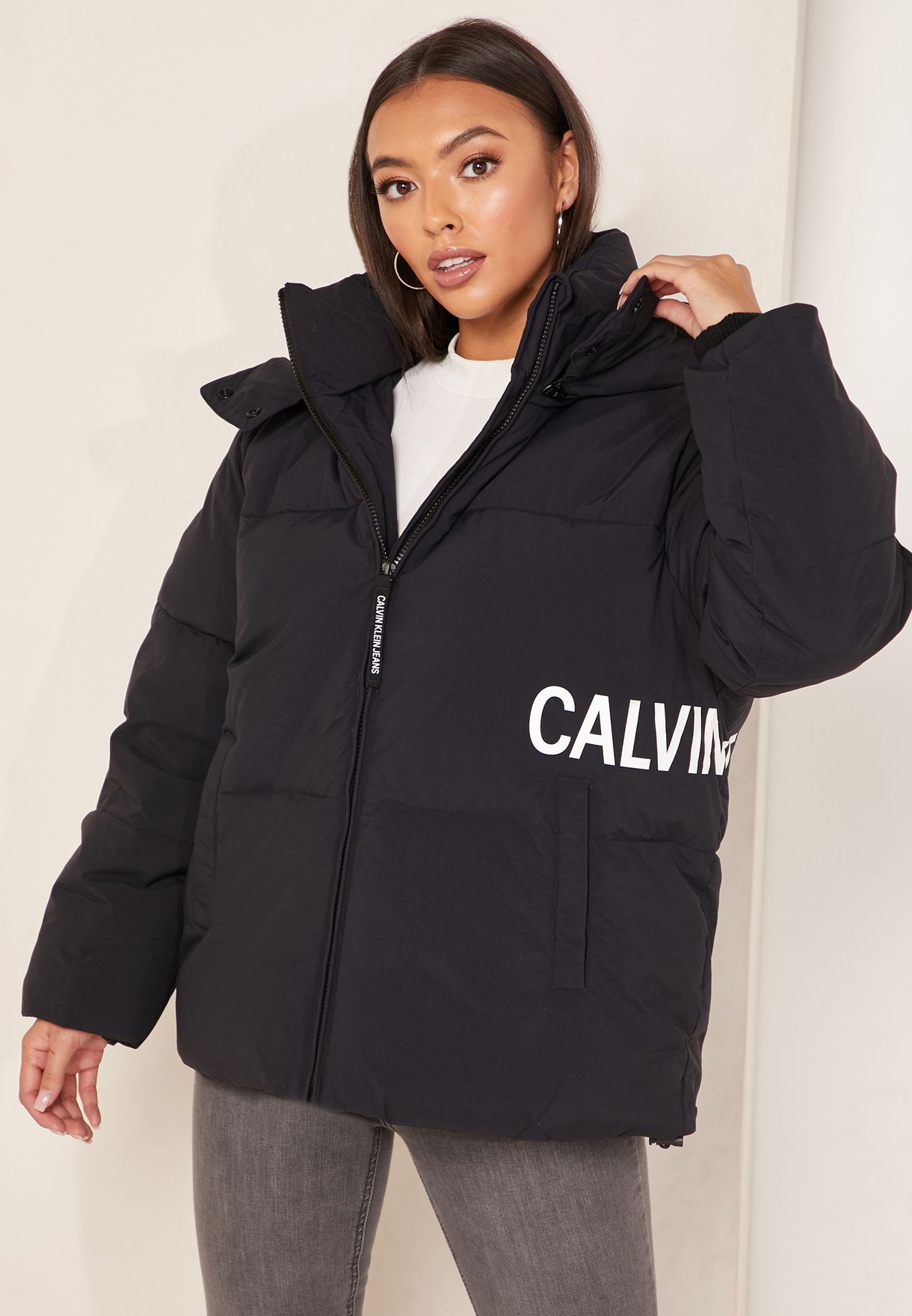 calvin klein puffer jacket sale
