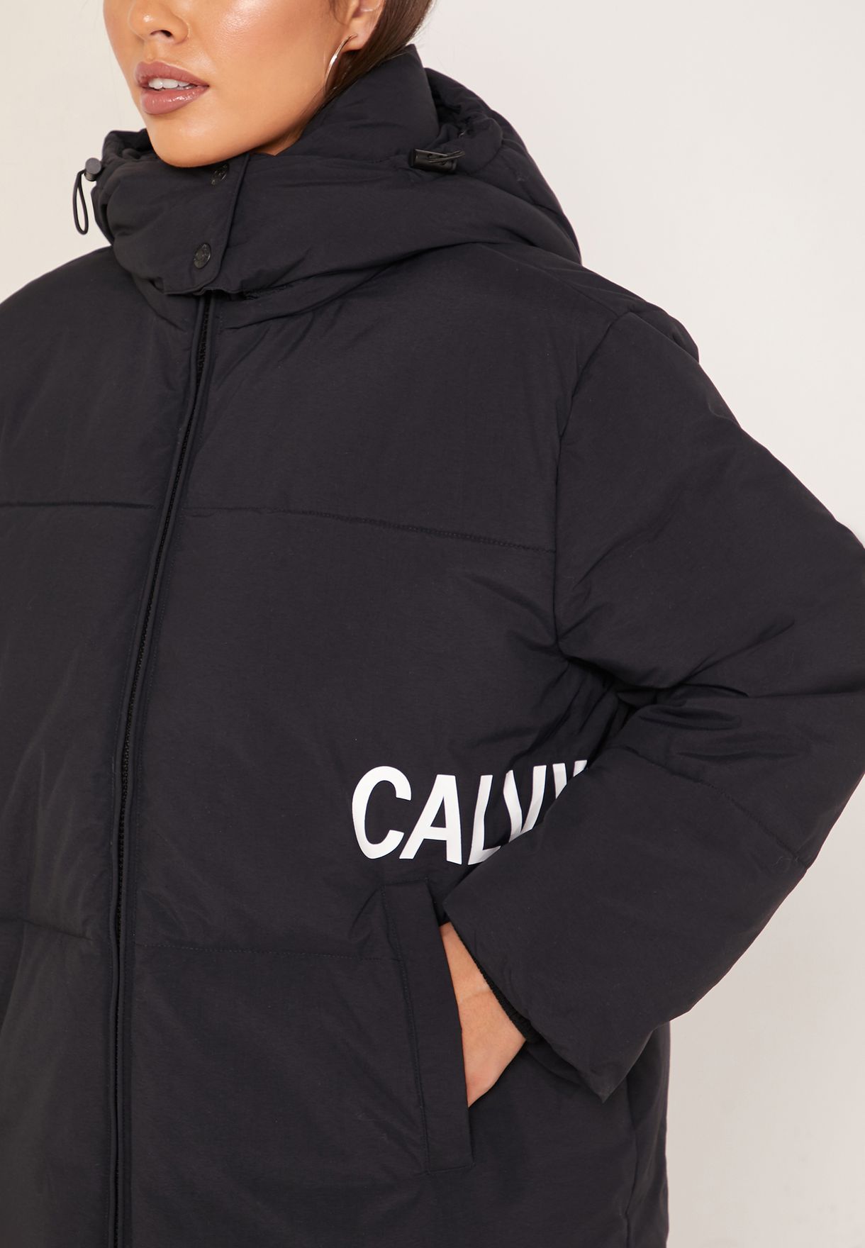 Calvin Klein Oversized Logo Puffer Clearance, 60% OFF | www 