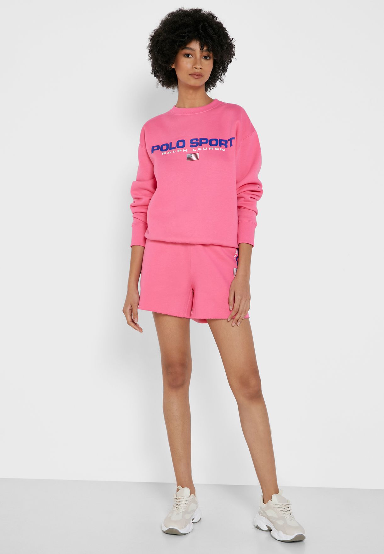 Buy Polo Ralph Lauren pink Polo Sweatshirt for Women in Muscat, Salalah