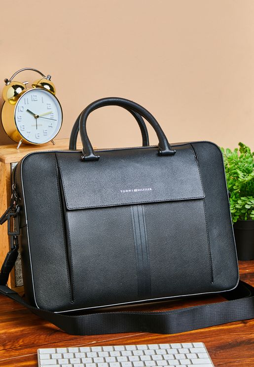 Business Leather Slim Computer Bag