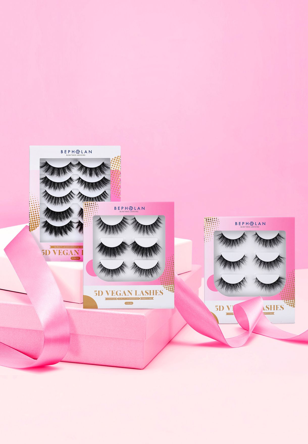 Super Volume Layered Mink Lashes - Pack Of 3
