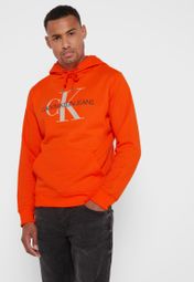 aantrekkelijk bagage Helaas Buy Calvin Klein Jeans orange Monogram Hoodie for Men in MENA, Worldwide