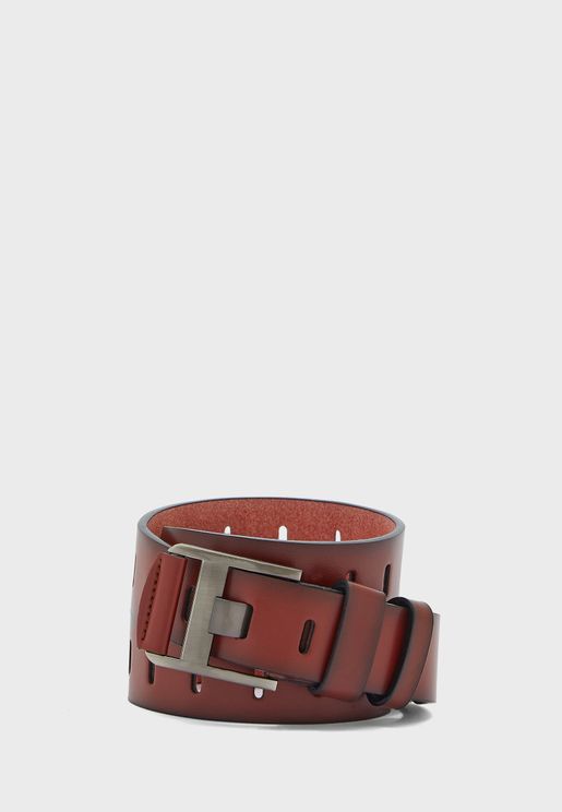 Faux Leather Wide Casual Belt