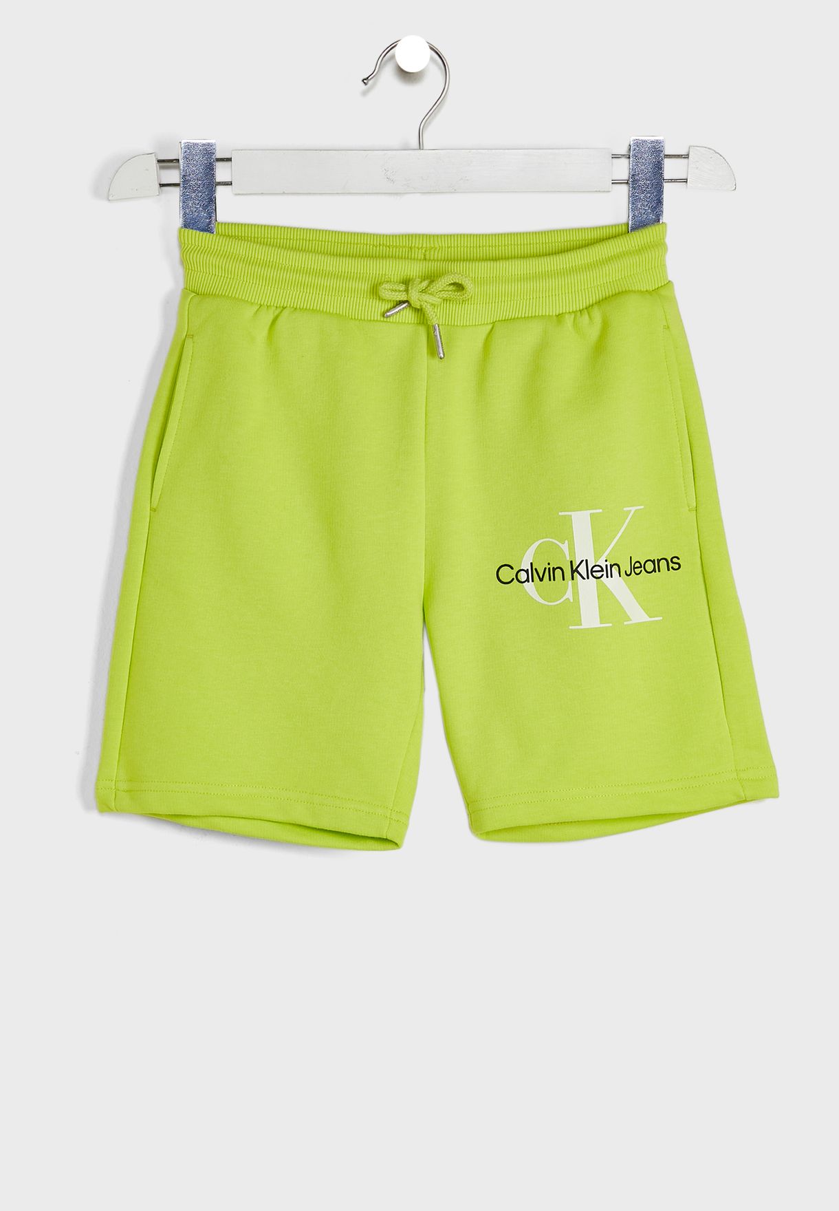 Buy Calvin Klein Jeans green Kids Logo Shorts for Kids in Muscat, Salalah