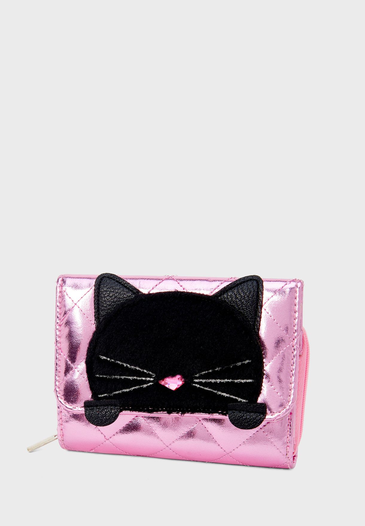 Buy Claire's pink Kids Cat Wallet for Kids in Riyadh, Jeddah