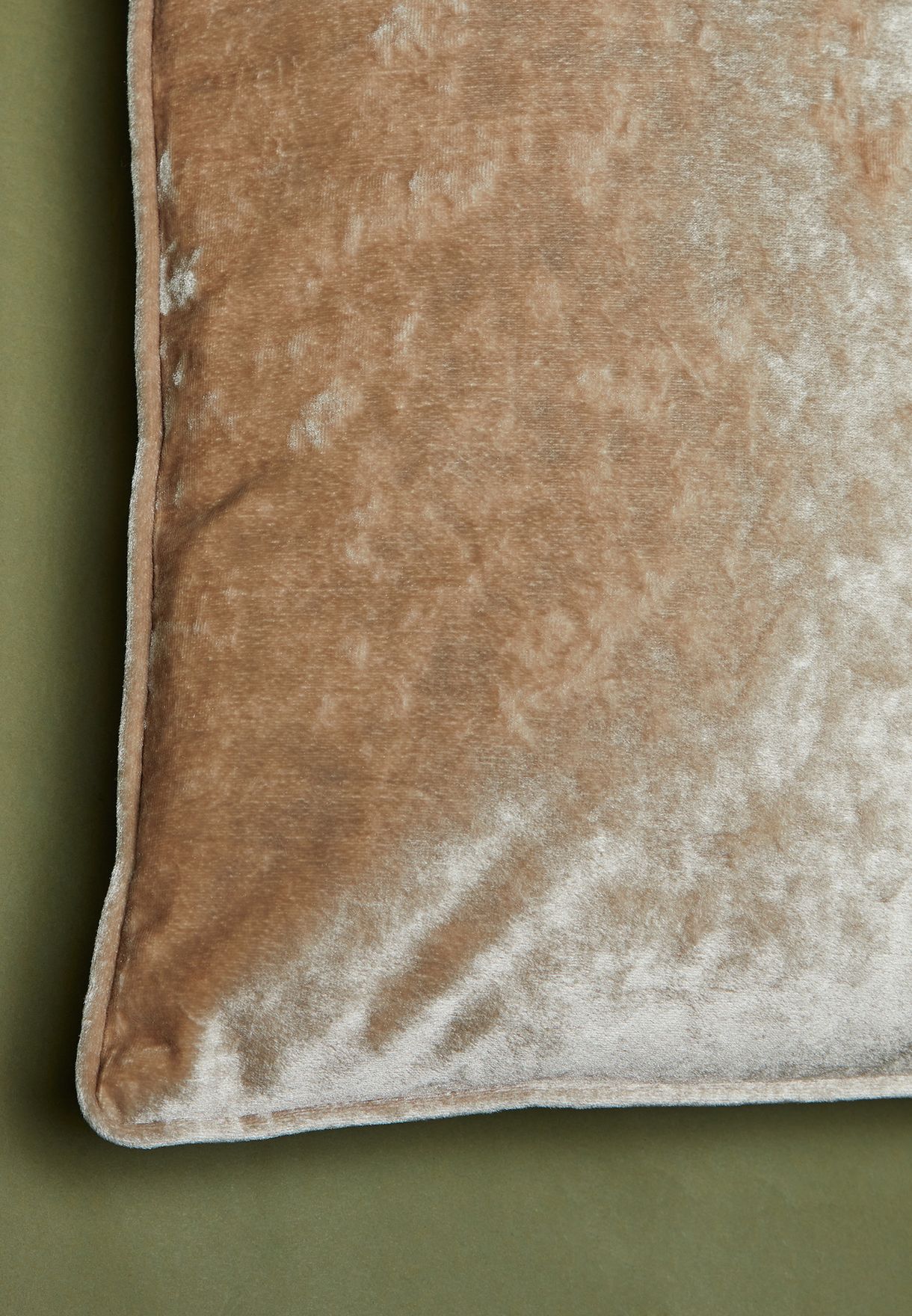 Champagne Velvet Cushion With Insert 50cm x 50cm