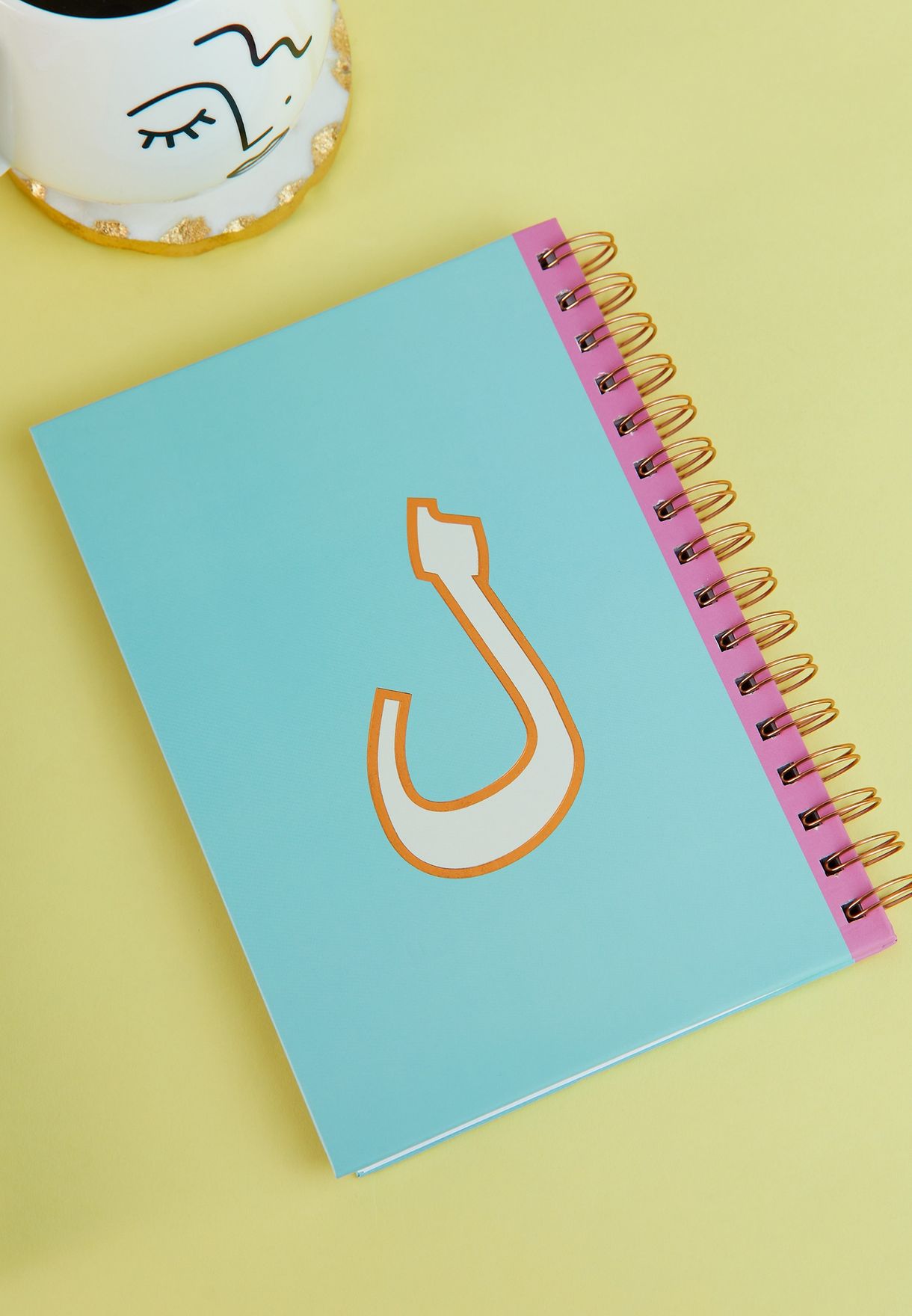 A5 Reversible English & Arabic Monogram Notebook - L