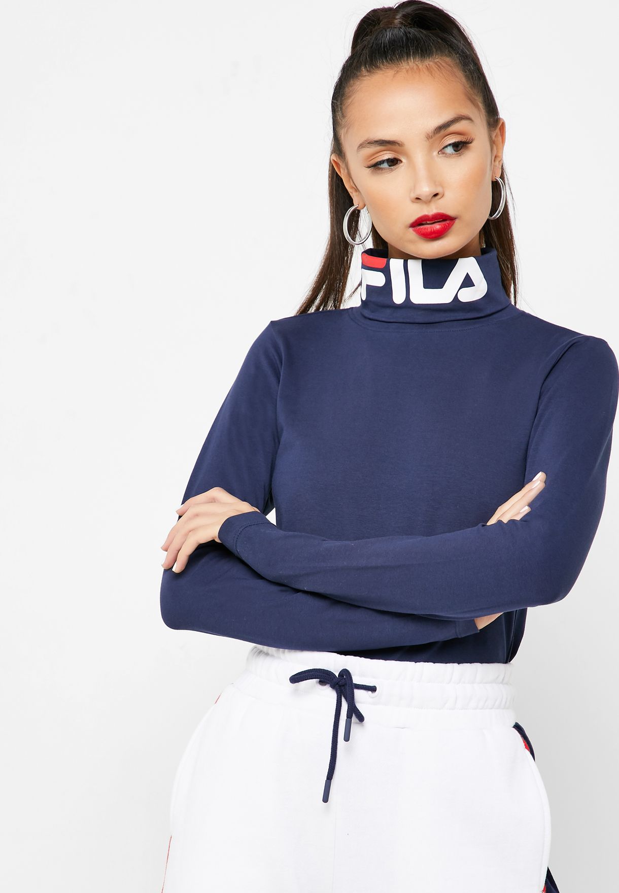 fila high neck top