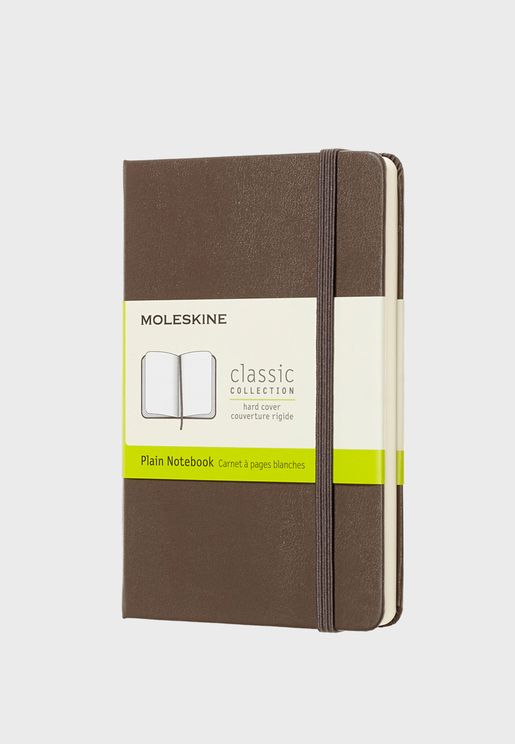 Classic Plain Hard Cover Pocket Notebook