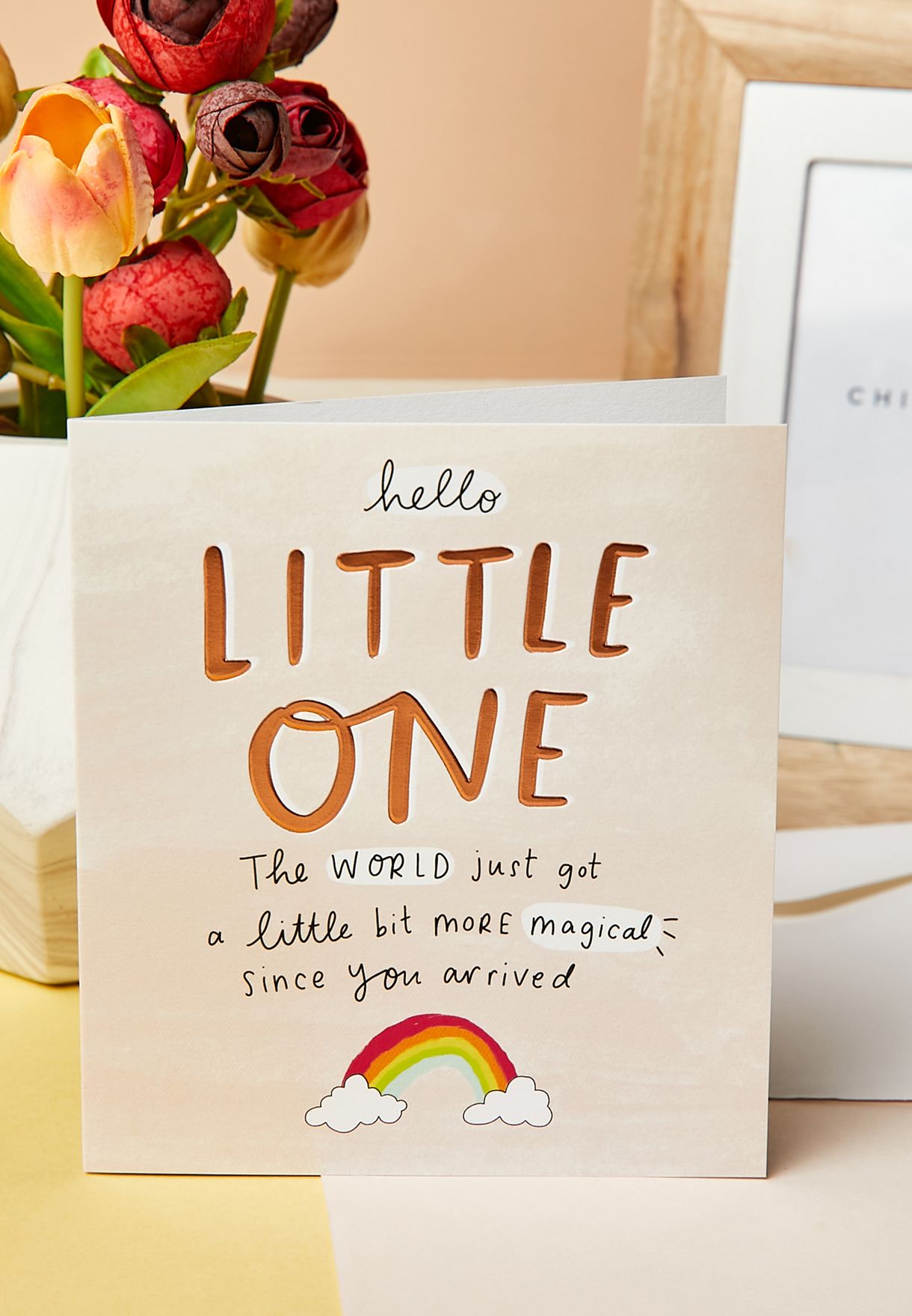 Hello Little One Rainbow Card