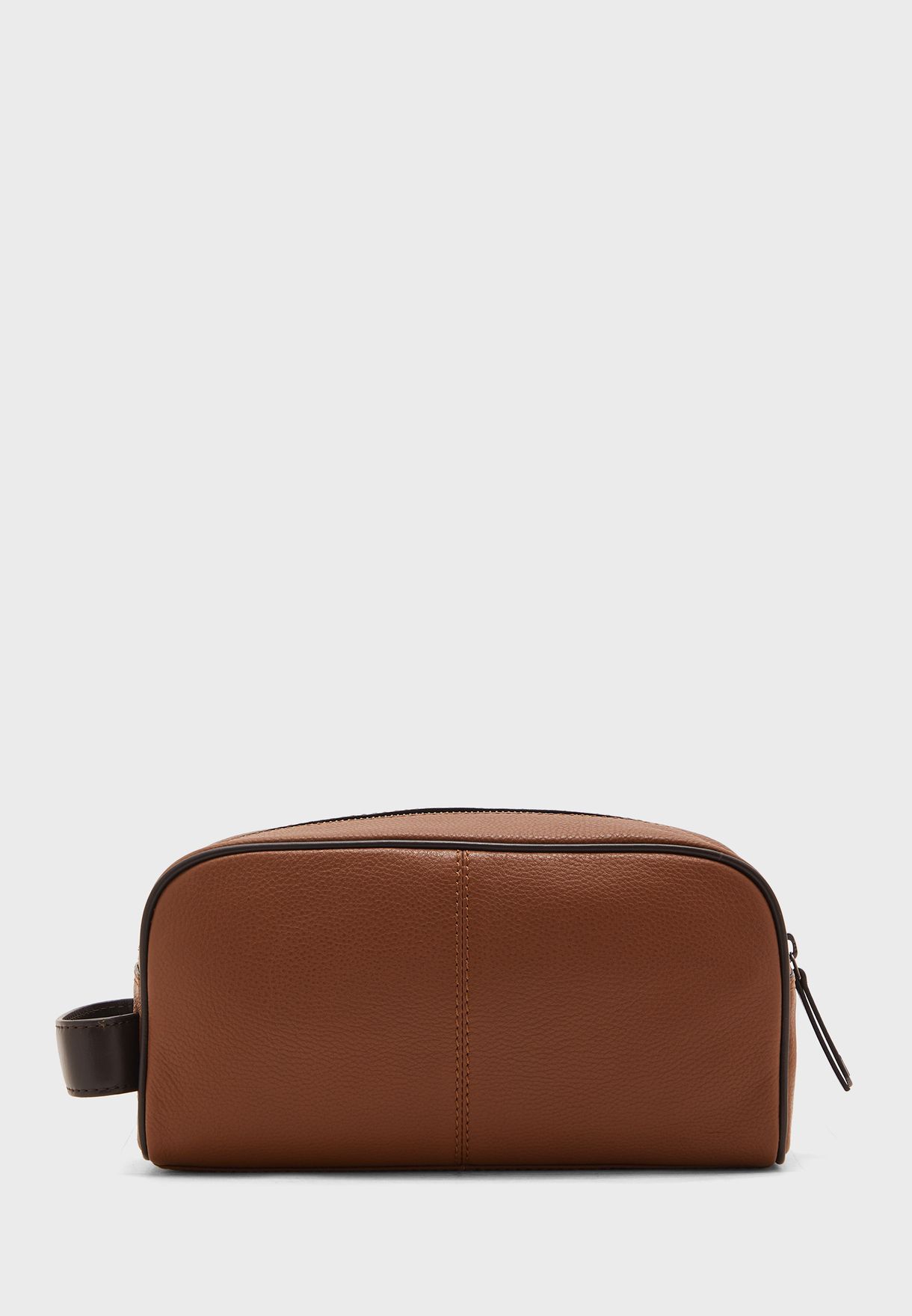 Paty Ted Branded Leather Washbag