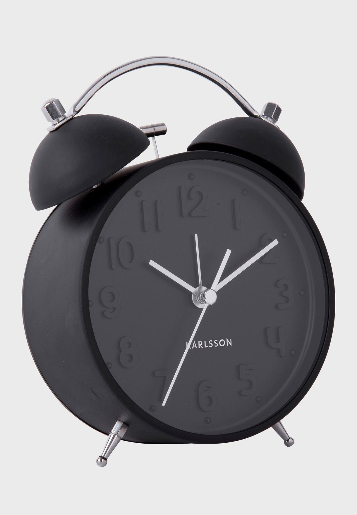 Iconic Matte Black Alarm Clock